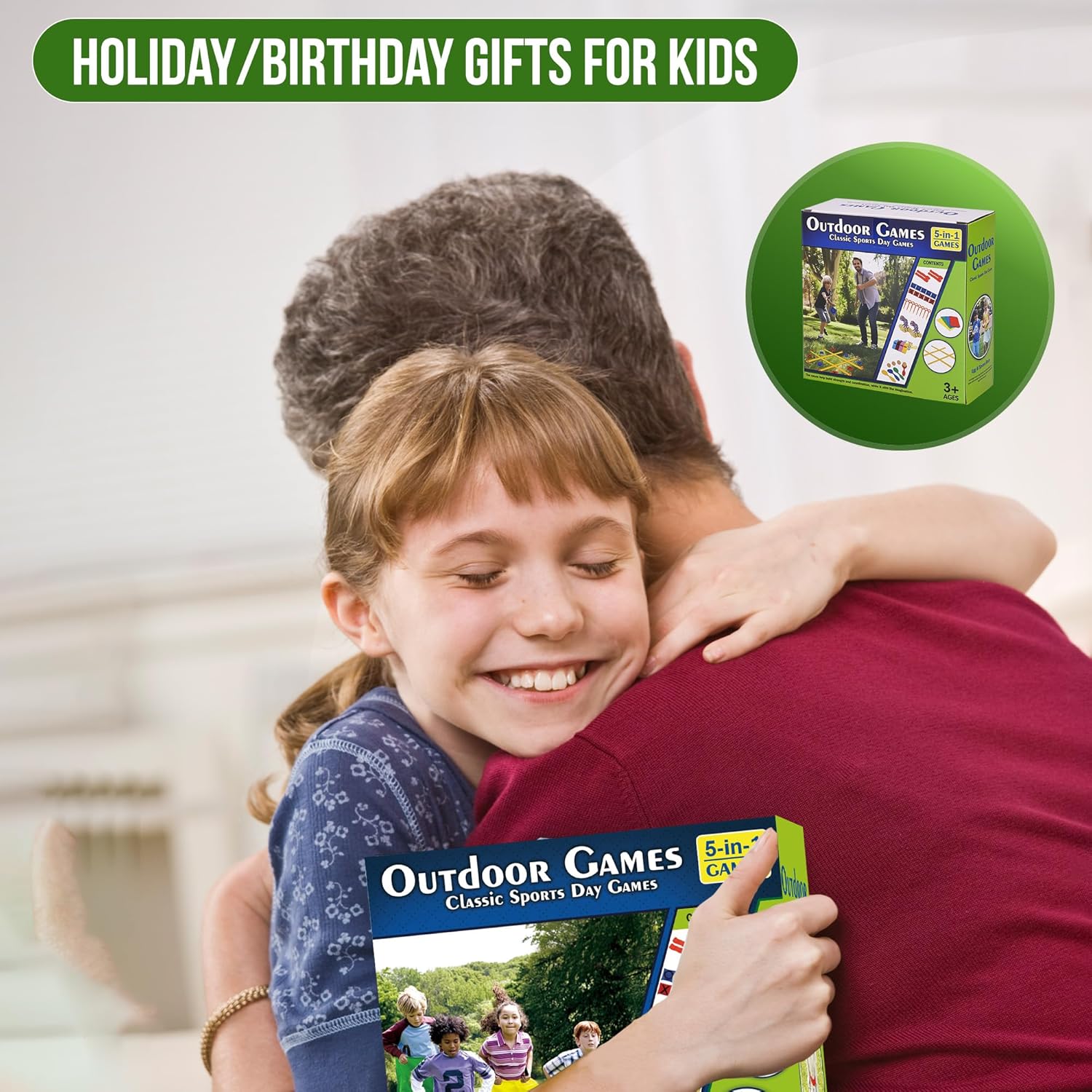 Thumbnail 5 de 4-In-1 Outdoor Games Set for Kids & Adults — 39-Piece Yard Games Kit (sack race, bean bags, egg-and-spoon, three-legged bands)