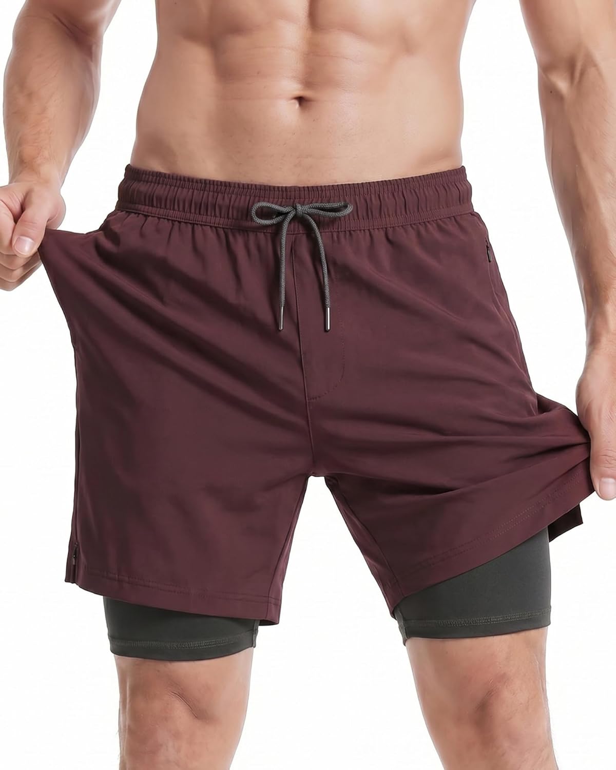 Detalle de MaaMgic 2-in-1-Badehose 7 Zoll für Herren