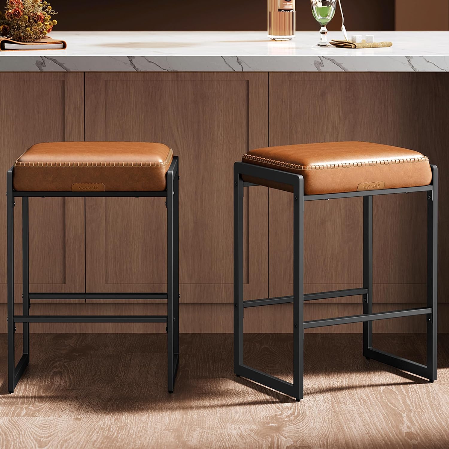 Detalle de VASAGLE Bar Stools, 26-Inch