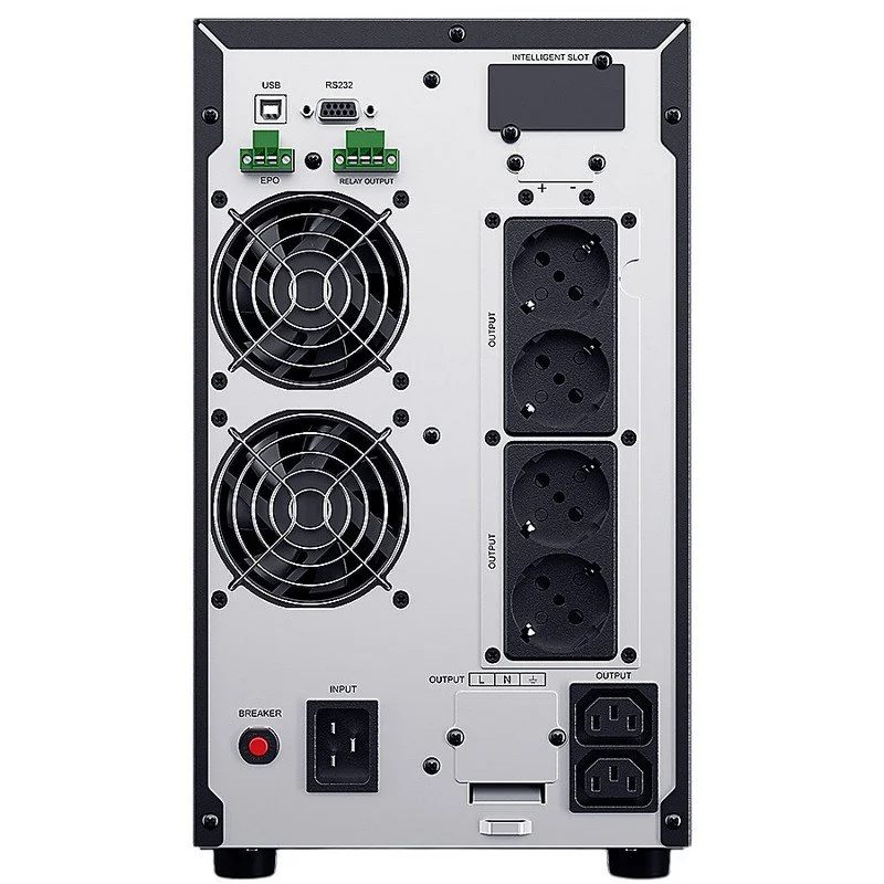Detalle 2 de CyberPower OLS3000EA-DE: SAI Online de 3000VA/2700W con 4 salidas Schuko y 2 IEC C13