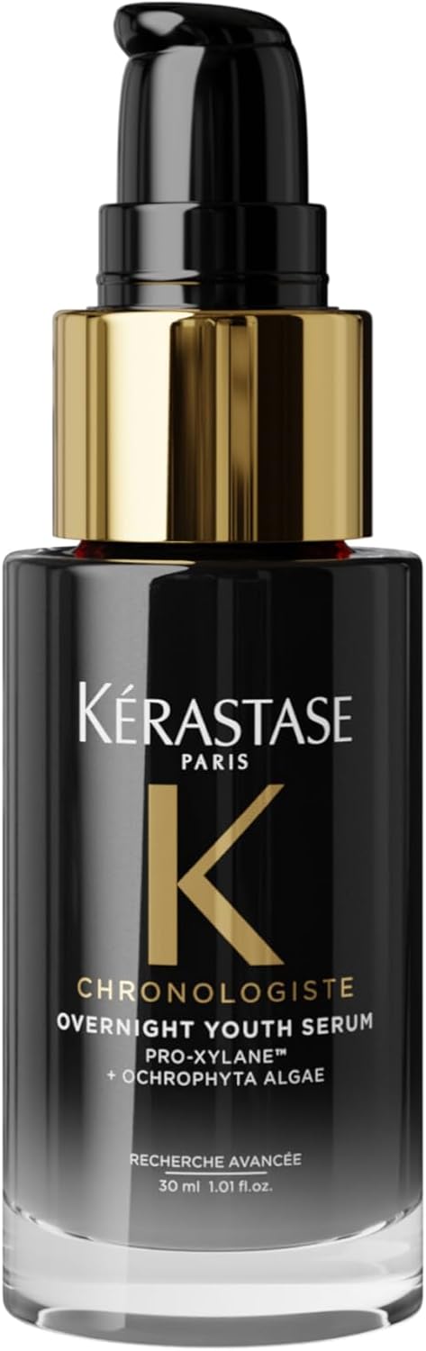 Detalle de Kérastase Chronologiste Overnight Youth Serum Siero Notte Anti-età senza risciacquo, formato viaggio da 30 ml