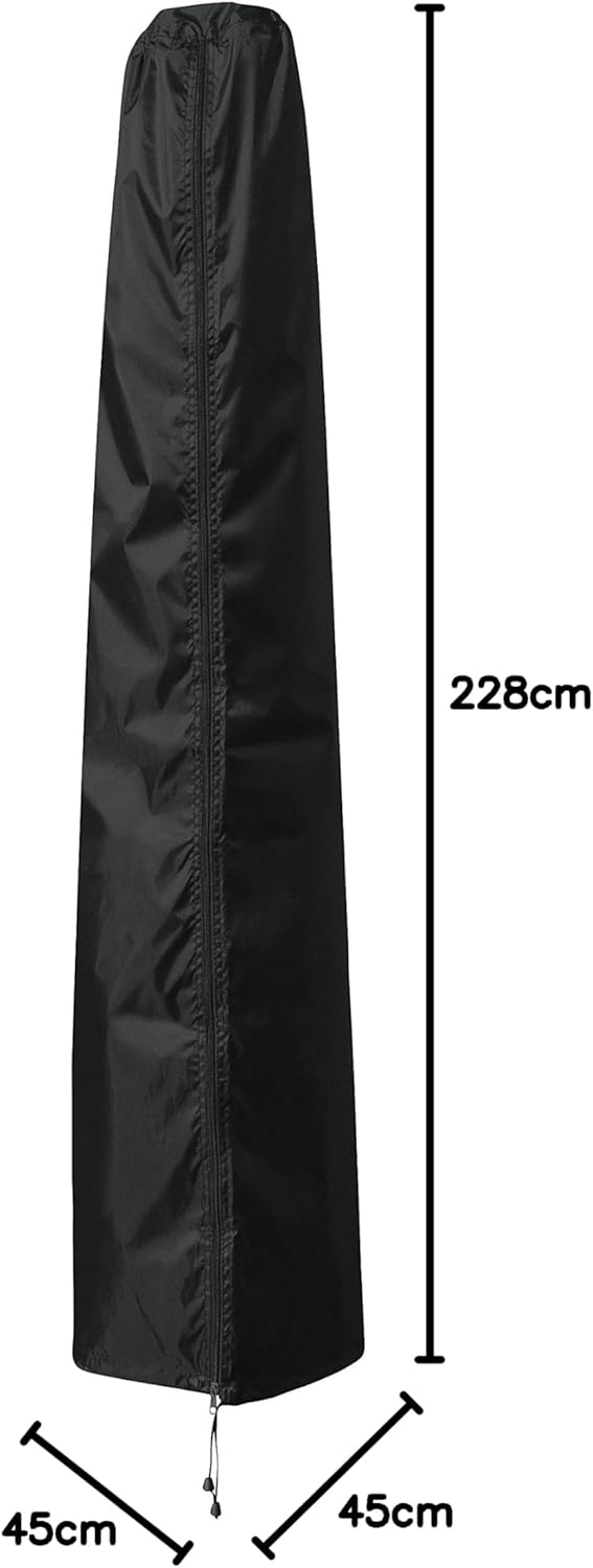 Thumbnail 5 de B.PRIME housse de protection pour parasol en tissu Oxford 210D (diamètres 280–350 cm) noire