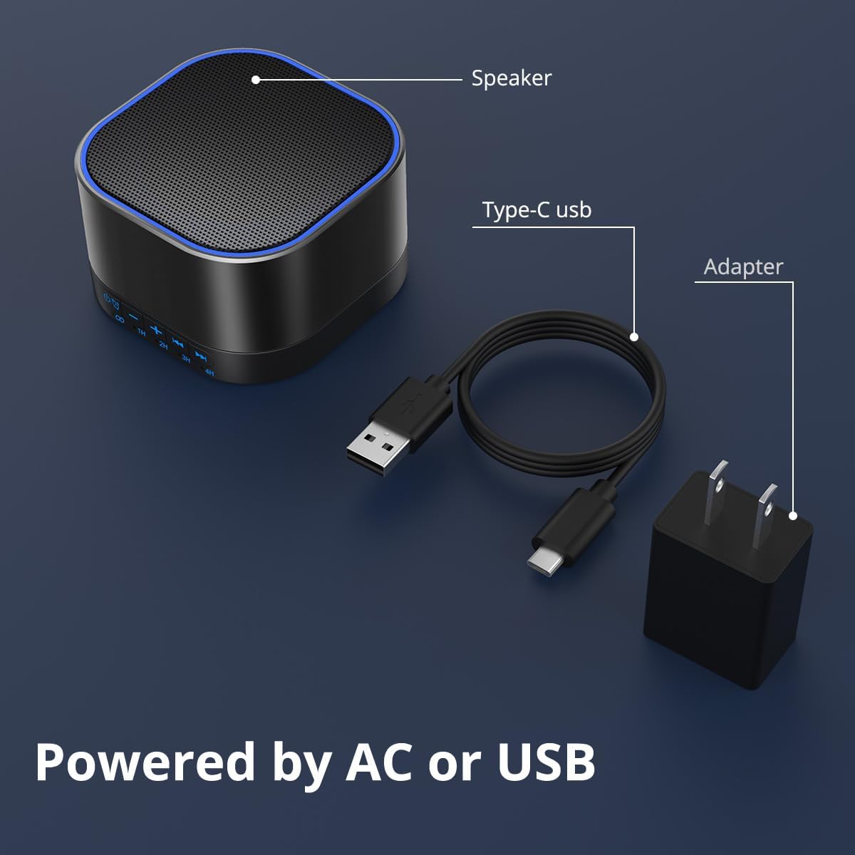 Thumbnail 4 de Magicteam Sound White Noise Machine with 20 Non-Looping Sounds and Memory Function