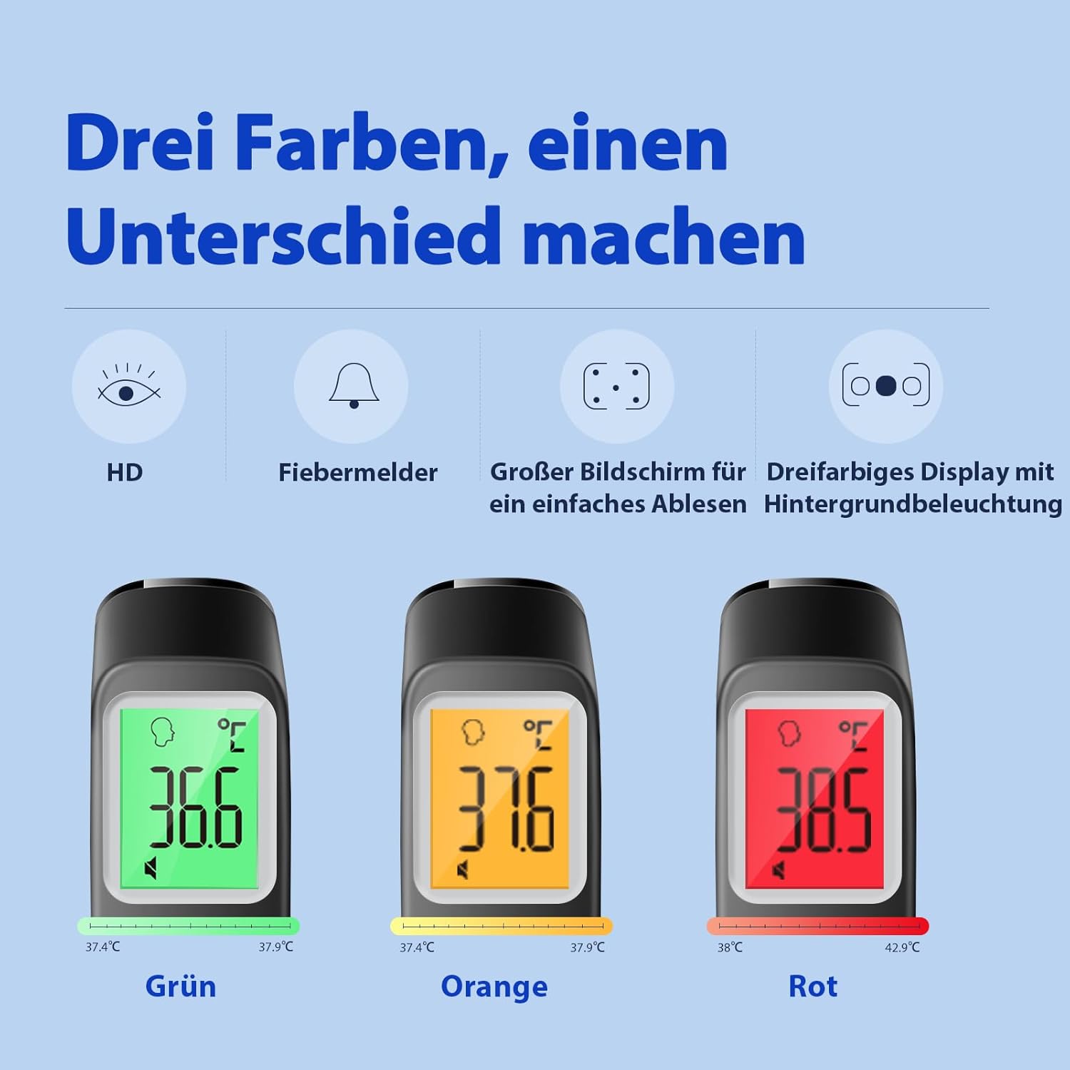 Thumbnail 2 de Kontaktloses Stirnthermometer für Fieber