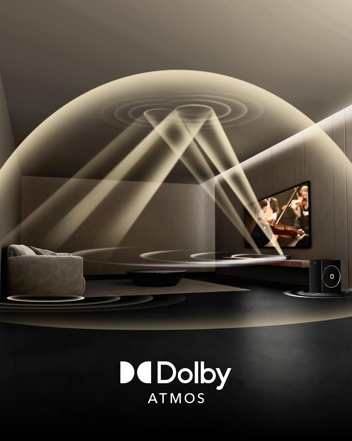Detalle de ULTIMEA Skywave F30 Boom 3.1.2ch soundbar with 6.5" subwoofer