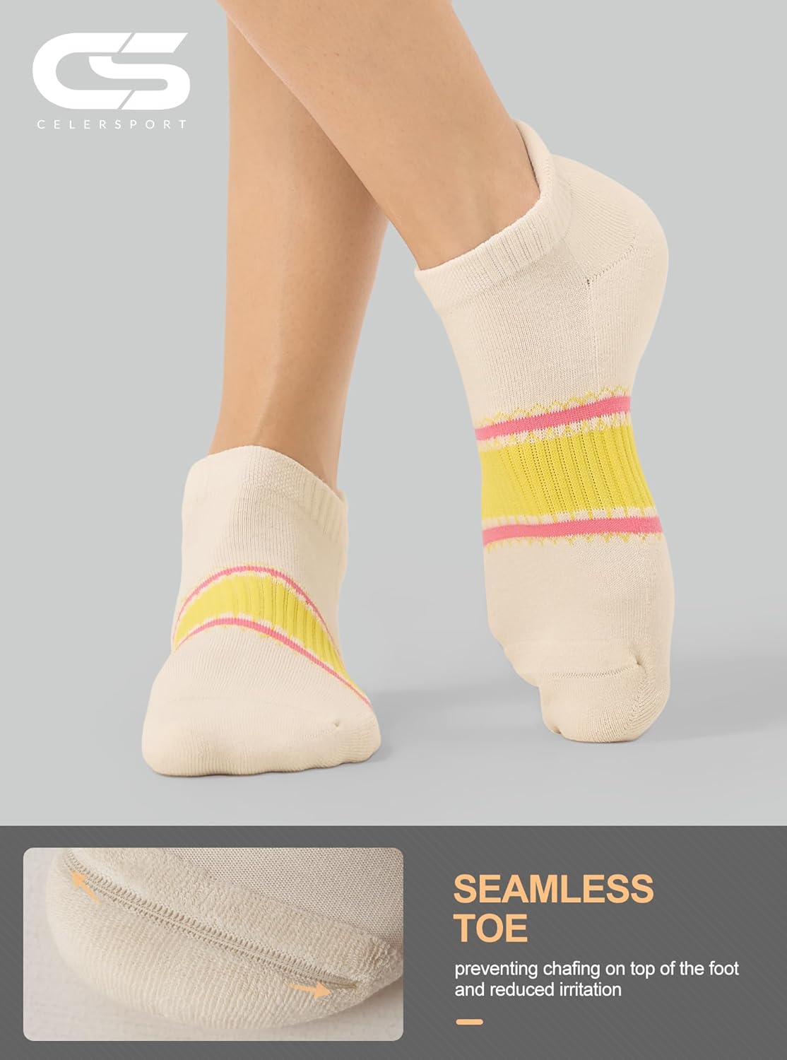 Detalle de CS CelerSport Ankle Running Socks 6-pack