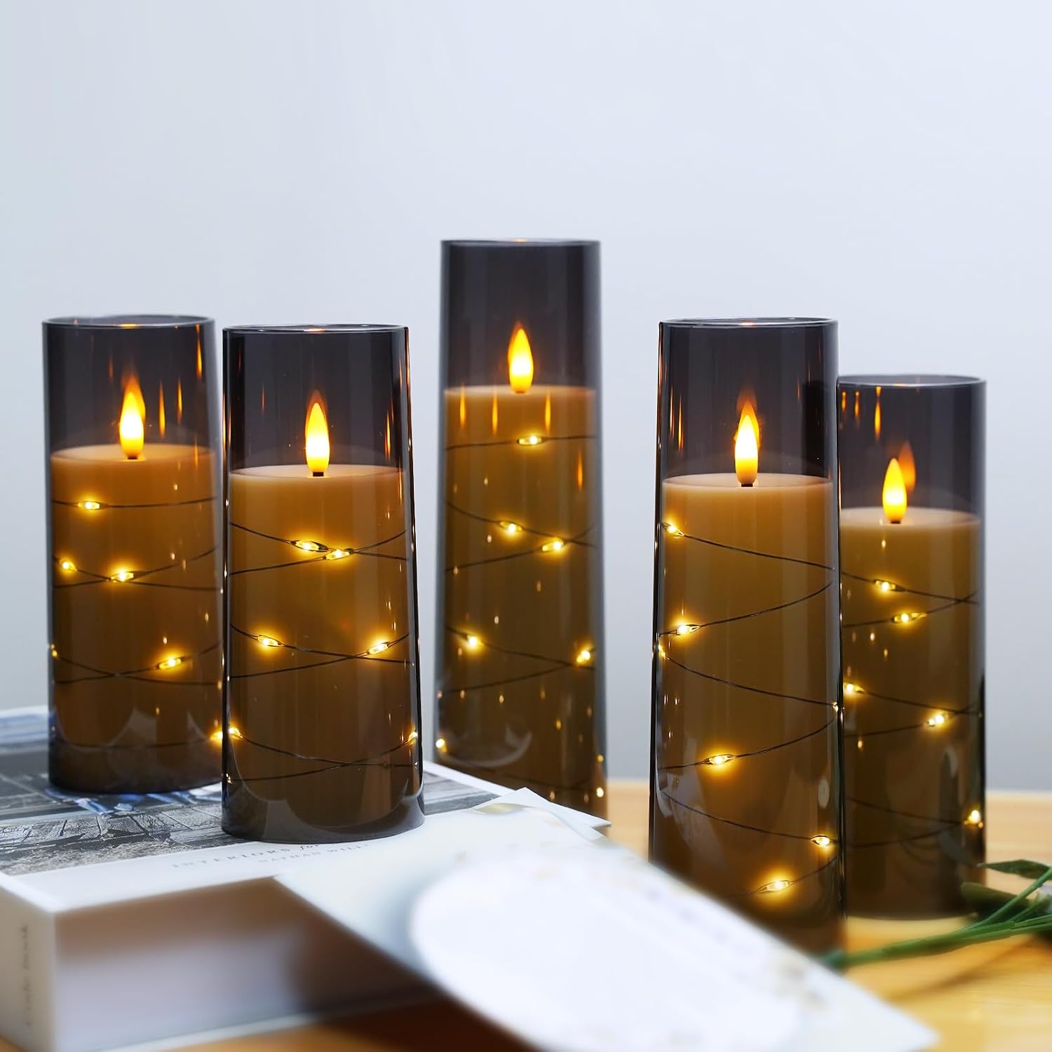 Thumbnail 4 de Kakoya Flameless LED Candles, 5-Piece Set