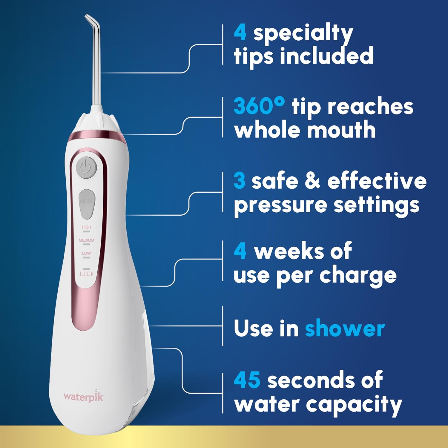 Thumbnail 1 de Waterpik WP-589 Advanced Wireless Water Flosser