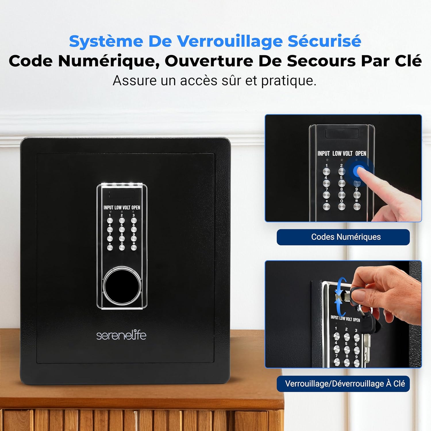 Thumbnail 1 de SereneLife Coffre-Fort électronique 28,6 lbs