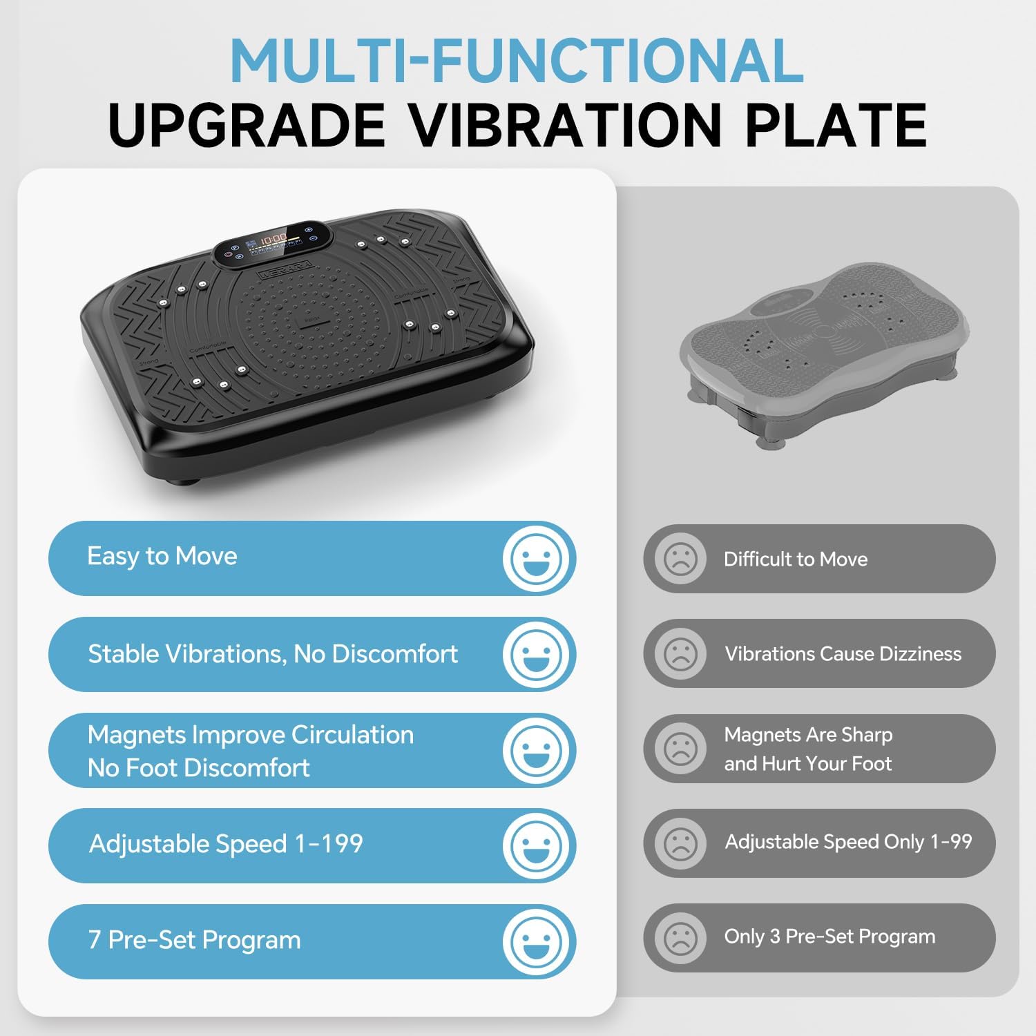 Thumbnail 3 de Werara Vibration Plate: 220kg Capacity, 199 Speeds and 7 Auto Programmes for Home Workout