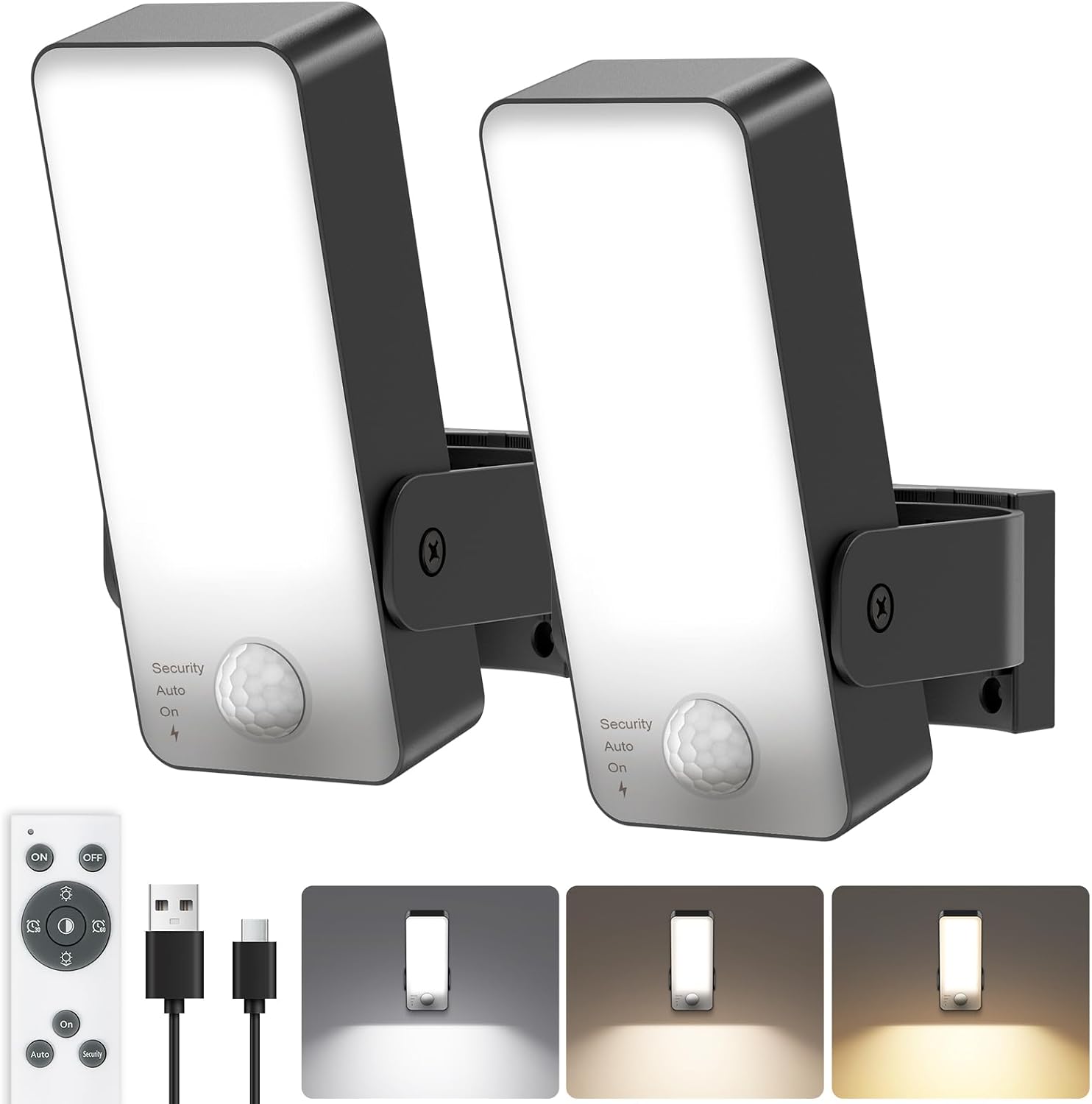 Detalle de Motion Sensor Lights Outdoor 10000mAh Wall Lights