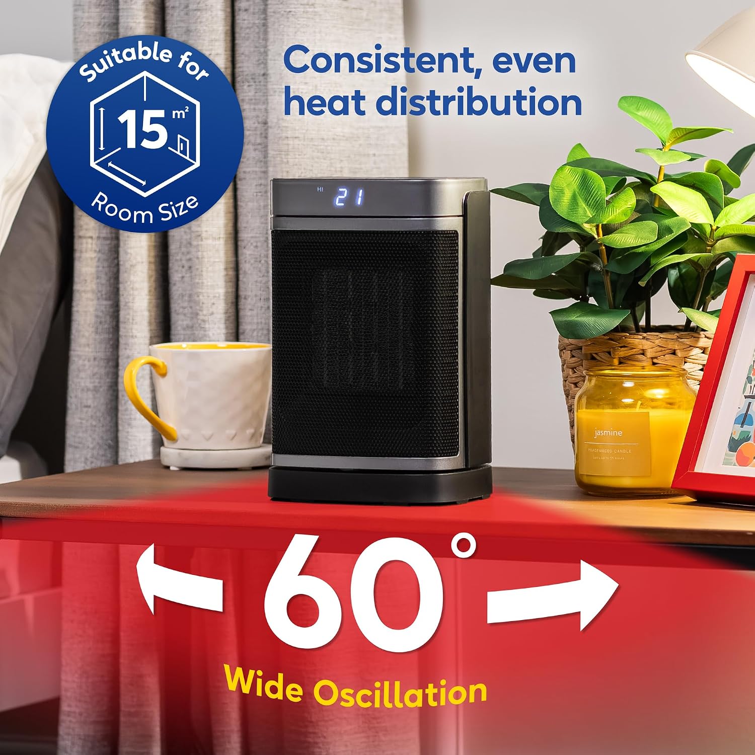 Thumbnail 3 de Russell Hobbs Space Heater RHCH2001S 1500W ⌁ 🚰