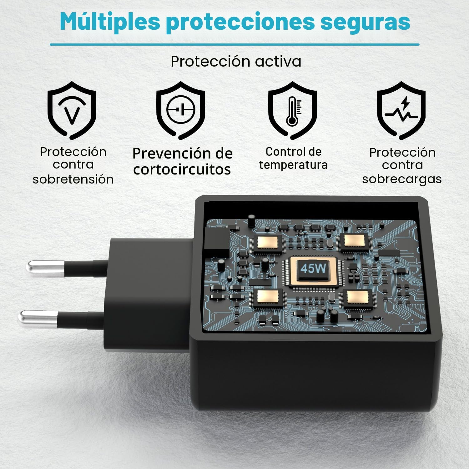 Detalle de Cargador 45W USB C 2Pack para Samsung