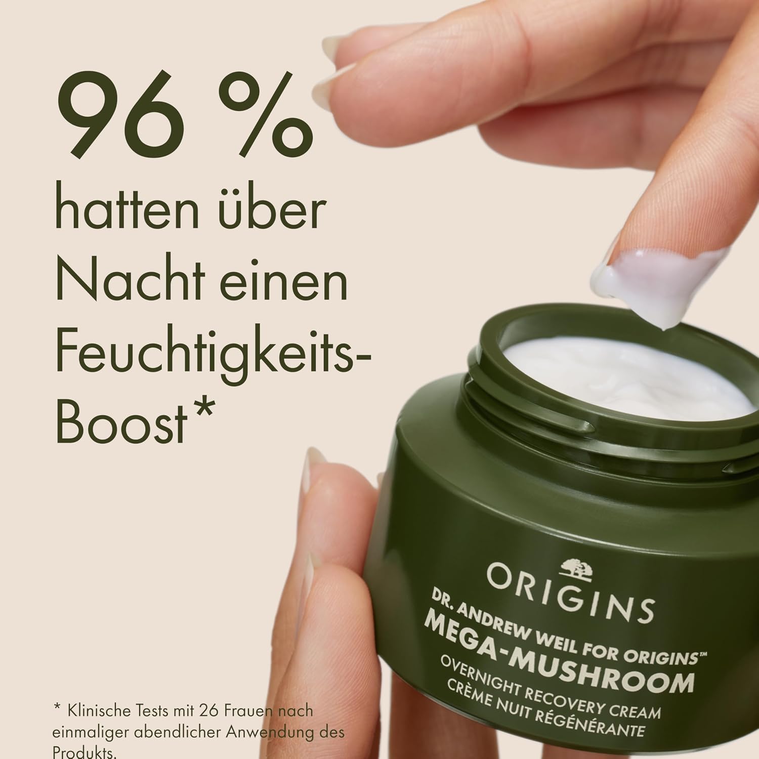 Thumbnail 1 de Origins Mega-Mushroom Overnight Recovery Skin Barrier Cream – Intensive Feuchtigkeit über Nacht