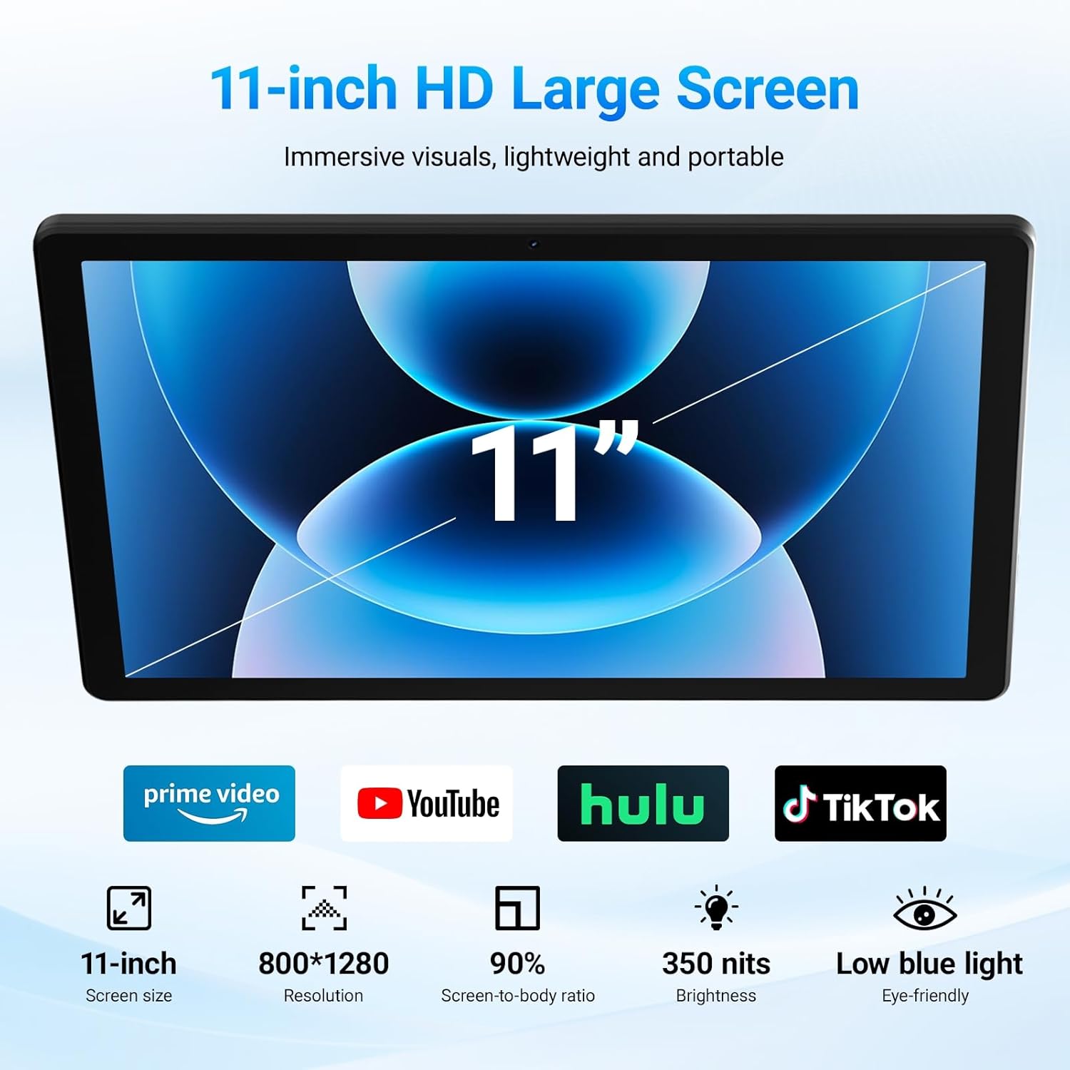 Thumbnail 5 de Laptok Android 16 11-inch Tablet (20GB RAM, 64GB storage up to 1TB TF, 5G WiFi) - Black