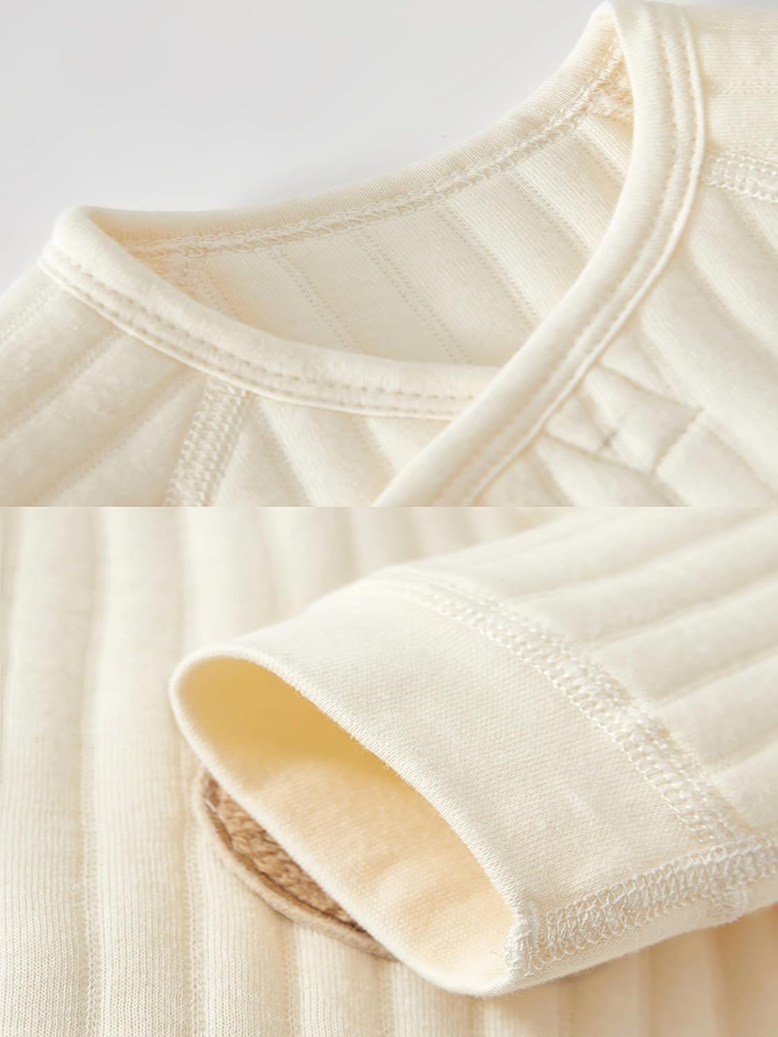Thumbnail 3 de Babyfond Newborn Cotton Bodysuit with Hat Set – Thickened Spring & Autumn Sleepwear