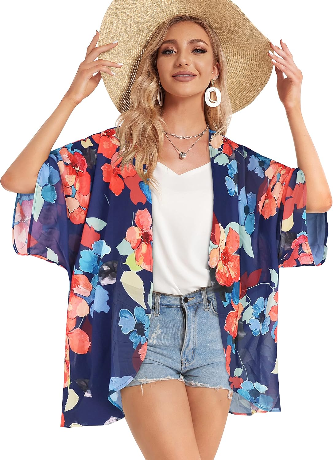 Detalle 1 de CHICGAL Chiffon Kimono Cardigan