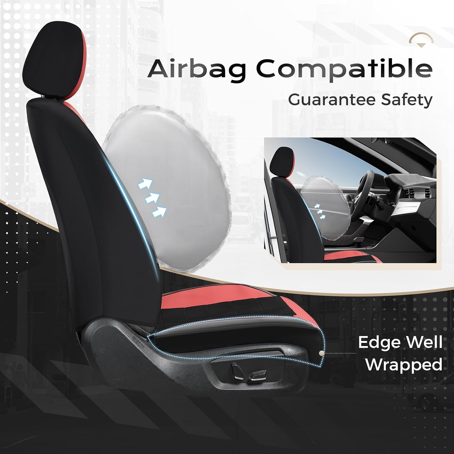 Thumbnail 4 de Coverado Car Seat Covers 3D Air Mesh