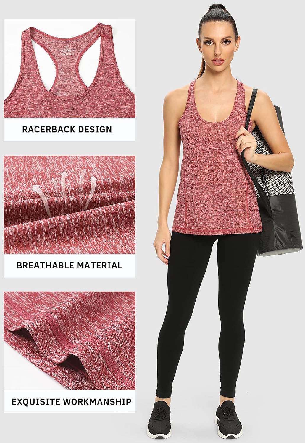 Thumbnail 4 de Ymmchy Tank Top Damen 4er-Pack
