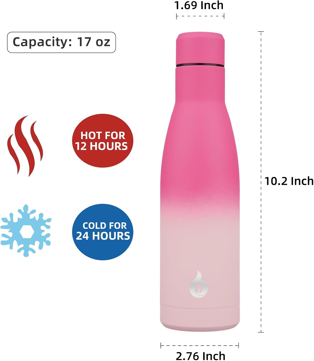 Thumbnail 1 de BJPKPK Insulated Water Bottle 17 oz
