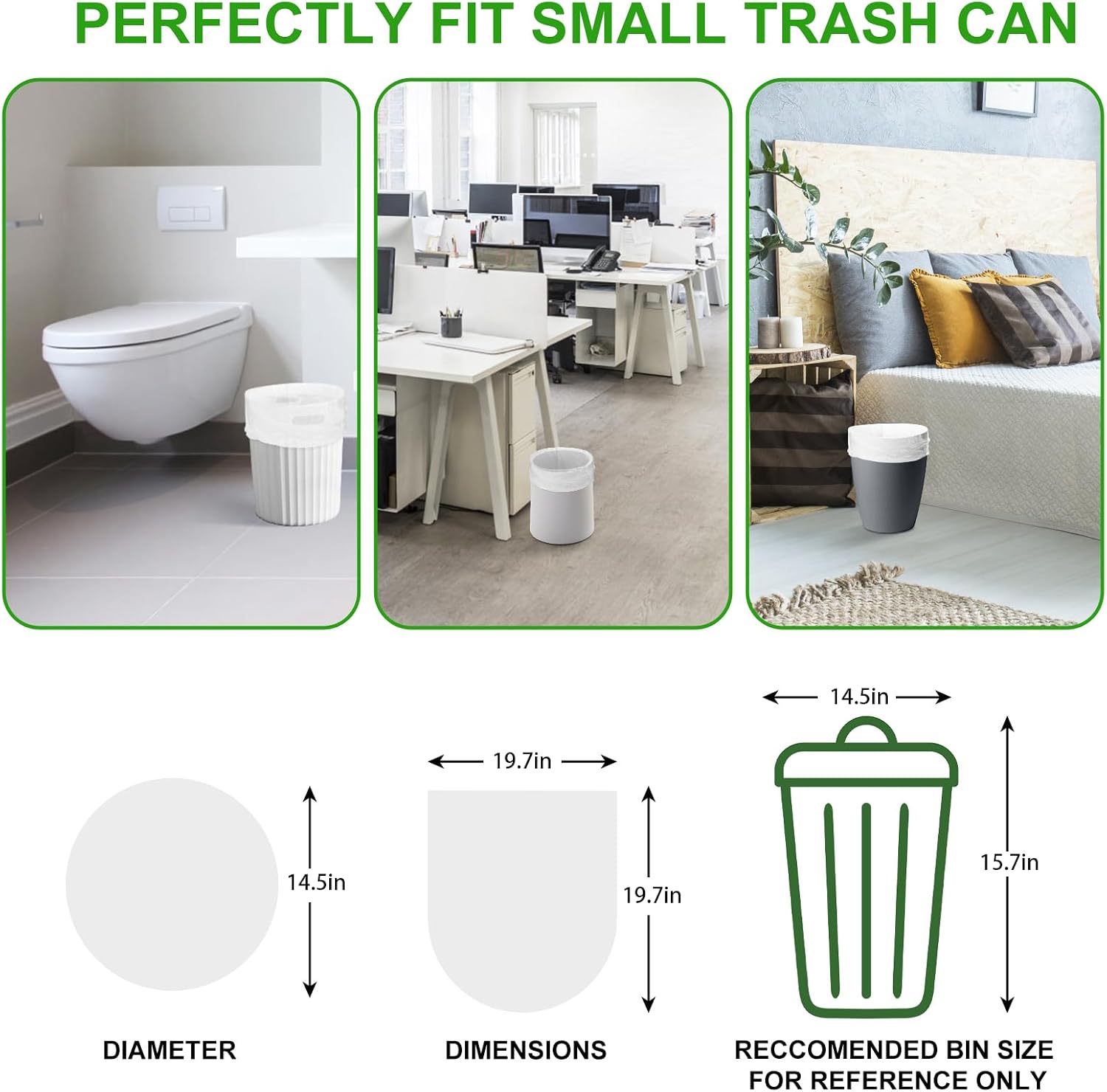Detalle de Inwaysin 5-Gallon Trash Bags