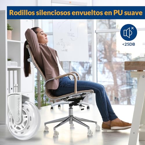 Thumbnail 7 de COSYLAND 5pcs Ruedas silla oficina 11×22 mm