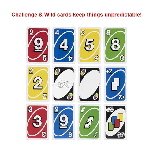 Detalle de Mattel Games UNO Card Game (Ages 7+, 2–10 Players) with Collectible Storage Tin