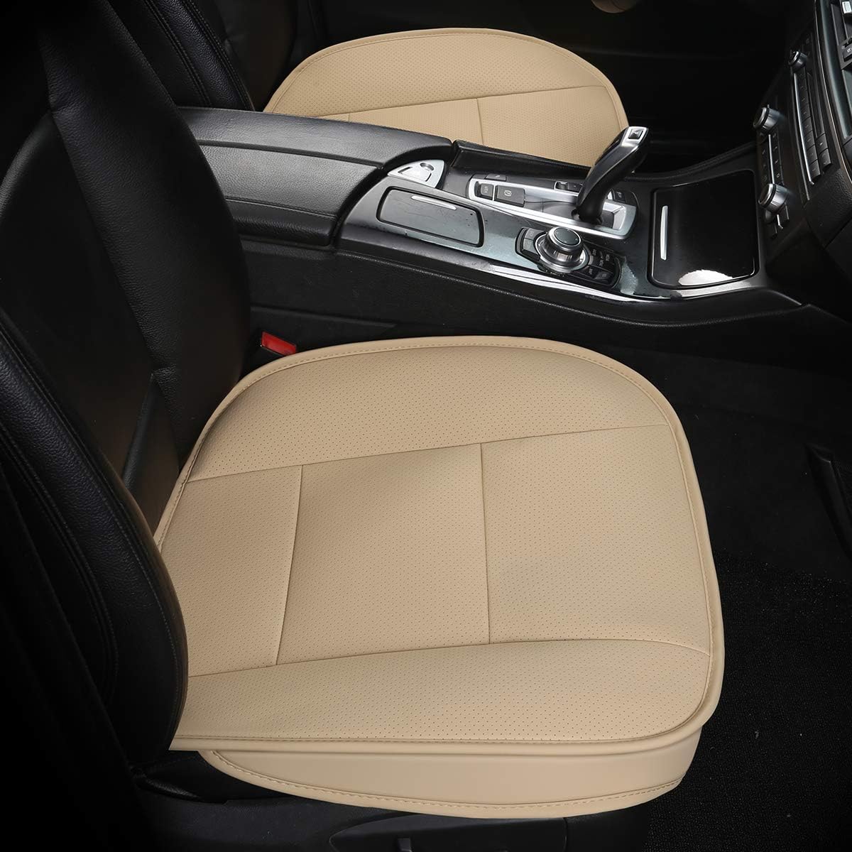 Thumbnail 2 de LUOLLOVE Fundas Coche Asientos Universales 2 Piezas Beige
