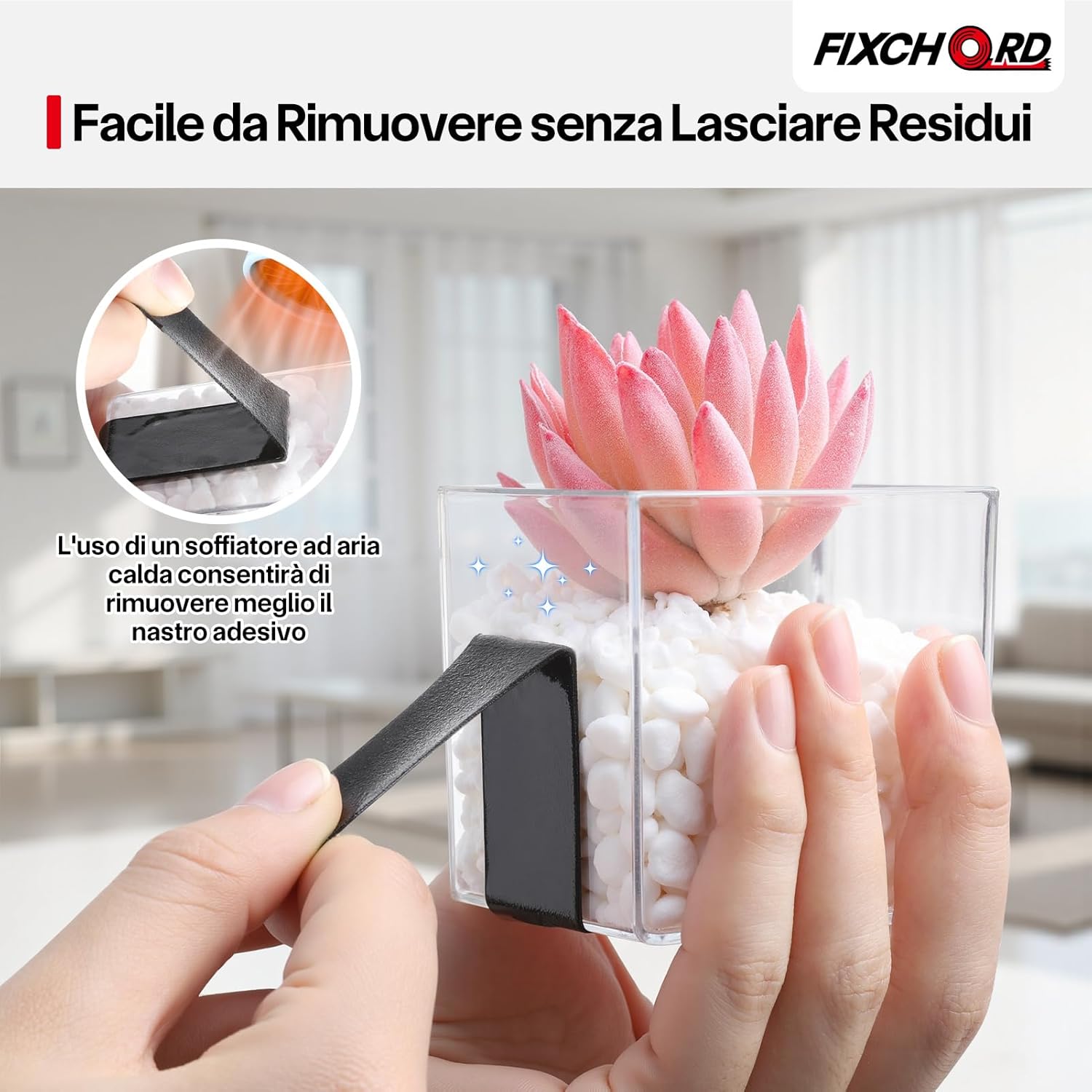 Thumbnail 6 de FIXCHORD Nastro biadesivo extra forte in schiuma acrilica 10 m x 25 mm