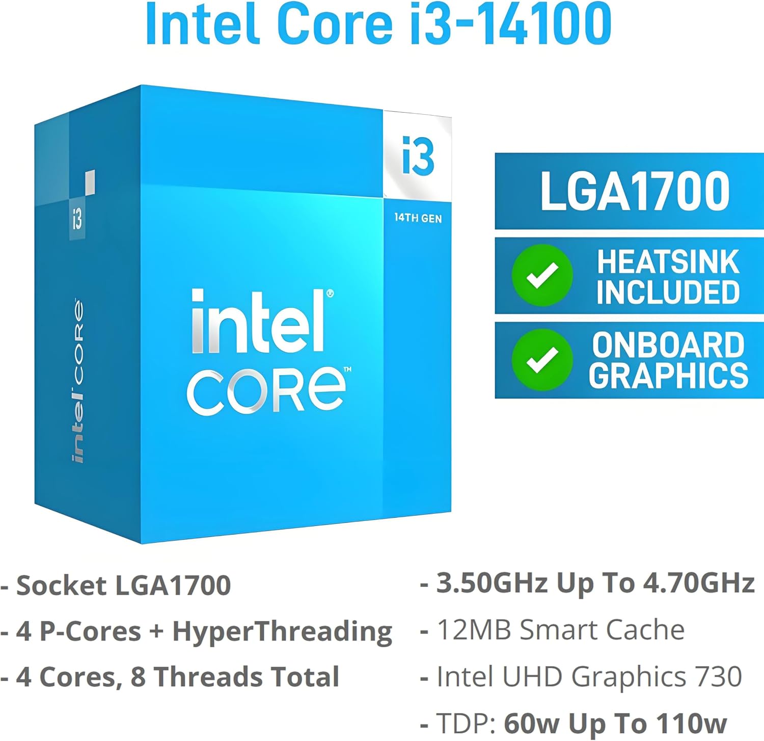 Detalle de Dell Tower Desktop Computer with Intel Core i3-14100