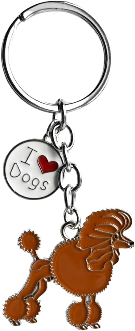 Detalle de BT Bear Dog Key-ring Keychain – Cute Alloy and Enamel Dog Themed Accessory
