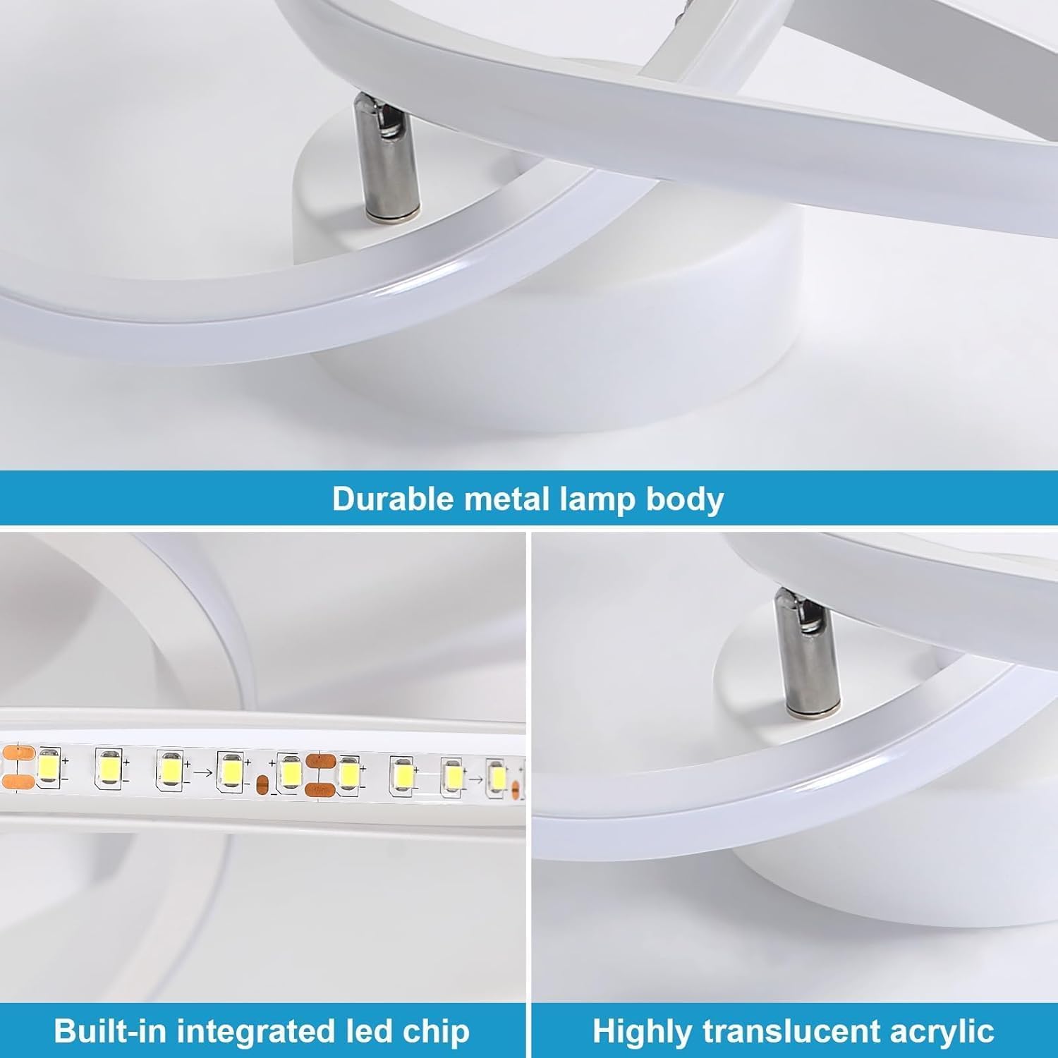 Thumbnail 4 de Comely LED Ceiling Light 22W – 360° Flower Design, 6500K Cool White