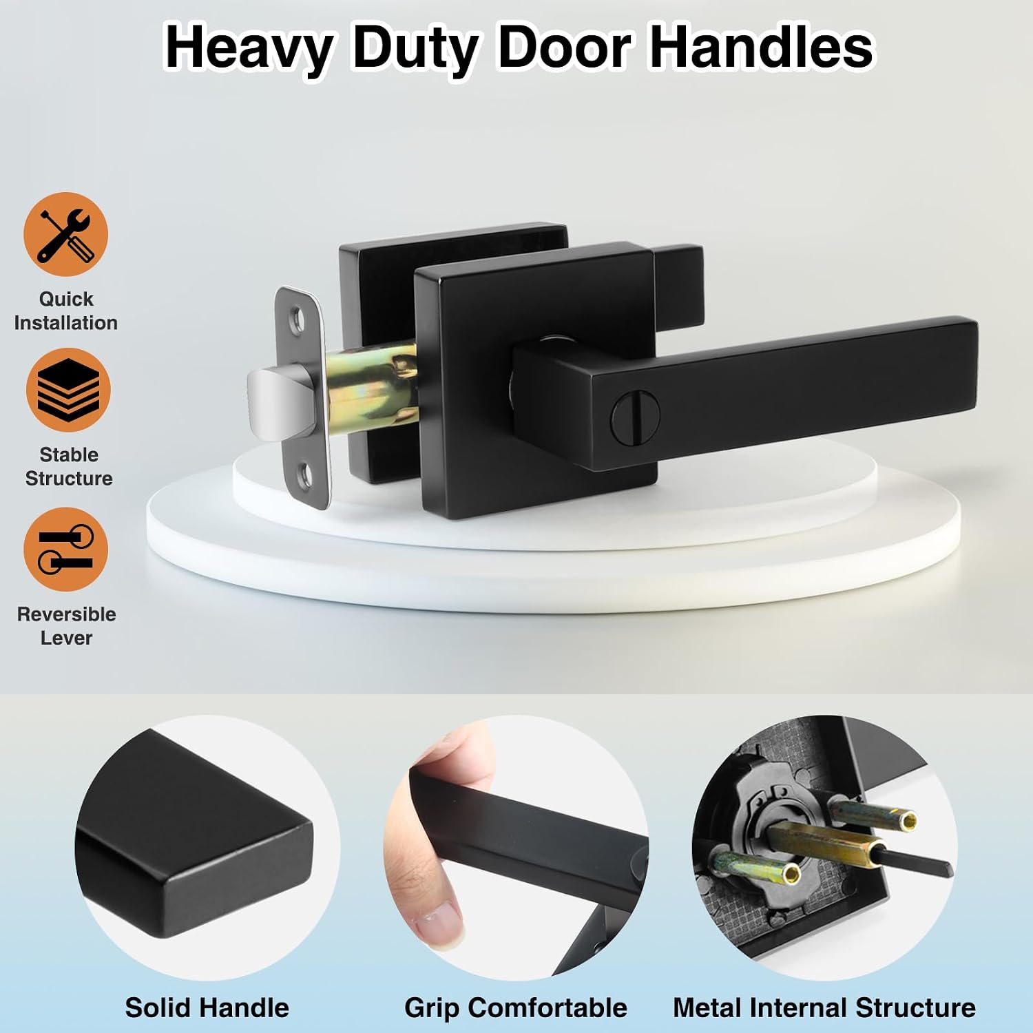 Detalle de AIKKIL Interior Door Handle Set, 6-Pack