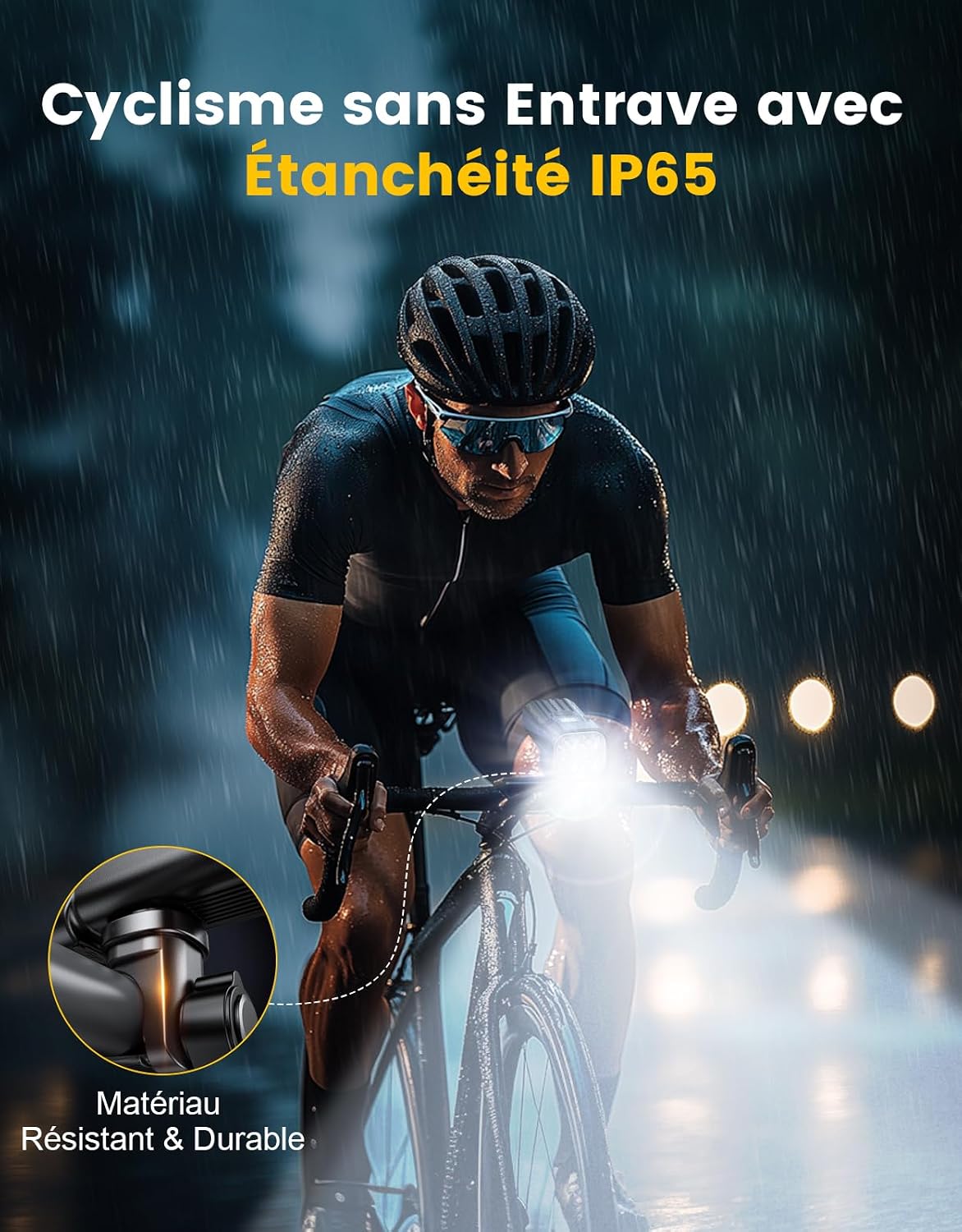 Thumbnail 6 de Mohard fietsverlichtingsset voor- en achteraan, 2000 lm, IP65