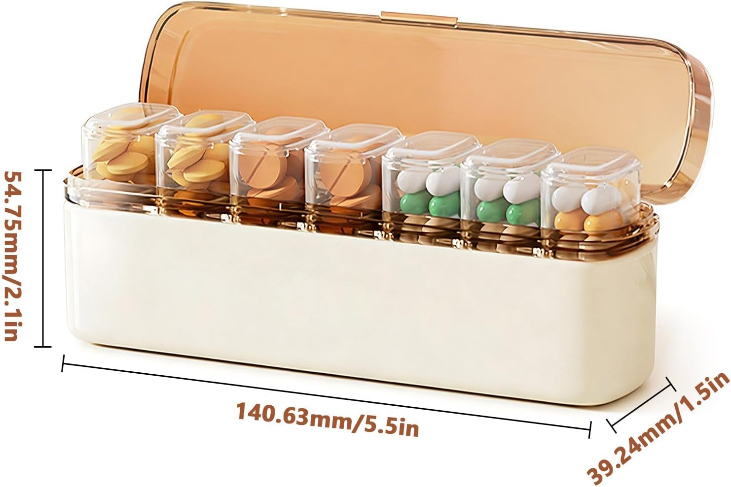 Detalle de Daleweo Weekly Pill Organizer, 7-Day