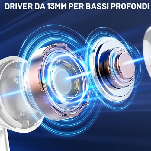 Thumbnail 6 de Zakotu Cuffie Bluetooth 5.4 HiFi Studio: 60 Ore di Riproduzione, ANC ENC e App Zemyee Life