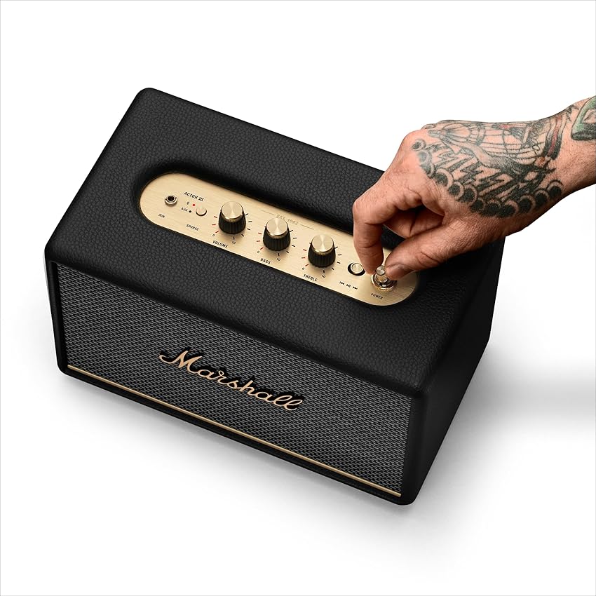 Thumbnail 6 de Marshall Acton III 🎶 Altavoz Bluetooth inalámbrico, Negro elegante