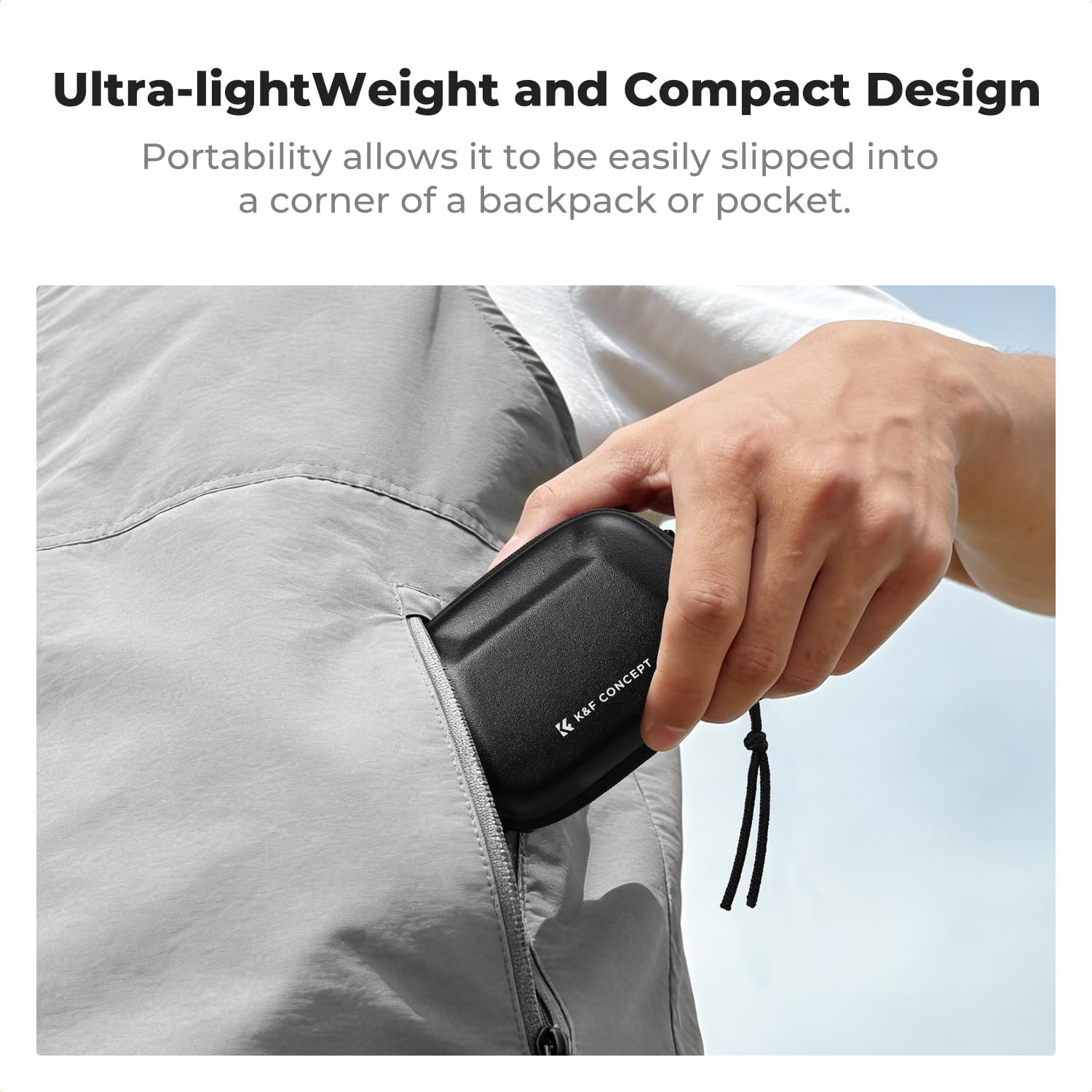Detalle de K&F CONCEPT Carry Case for DJI Osmo Action 6 Accessories – Compact Hard-Shell Case