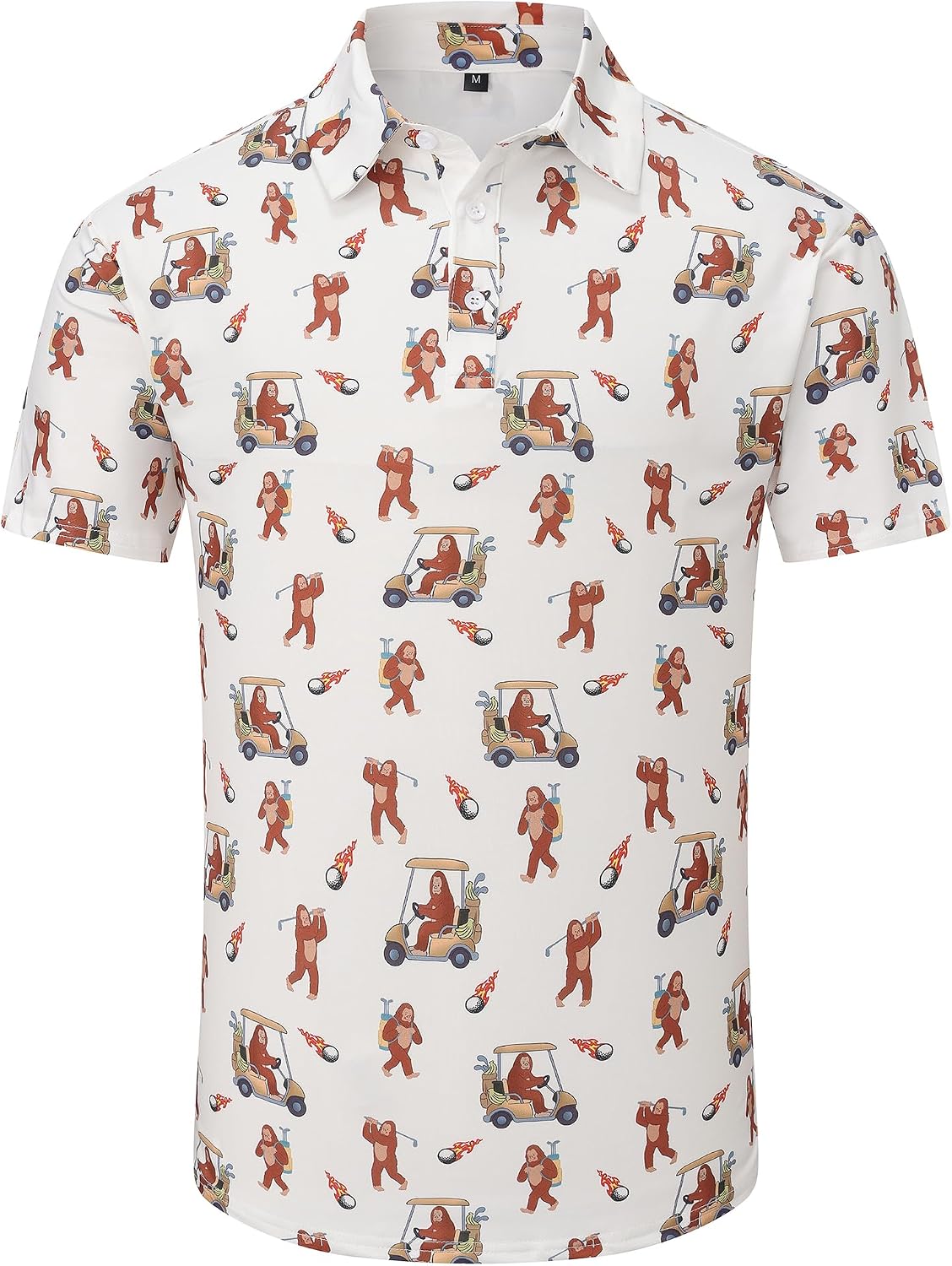 Detalle 2 de Men's Golf Polo Shirt in Polyester-Spandex Blend
