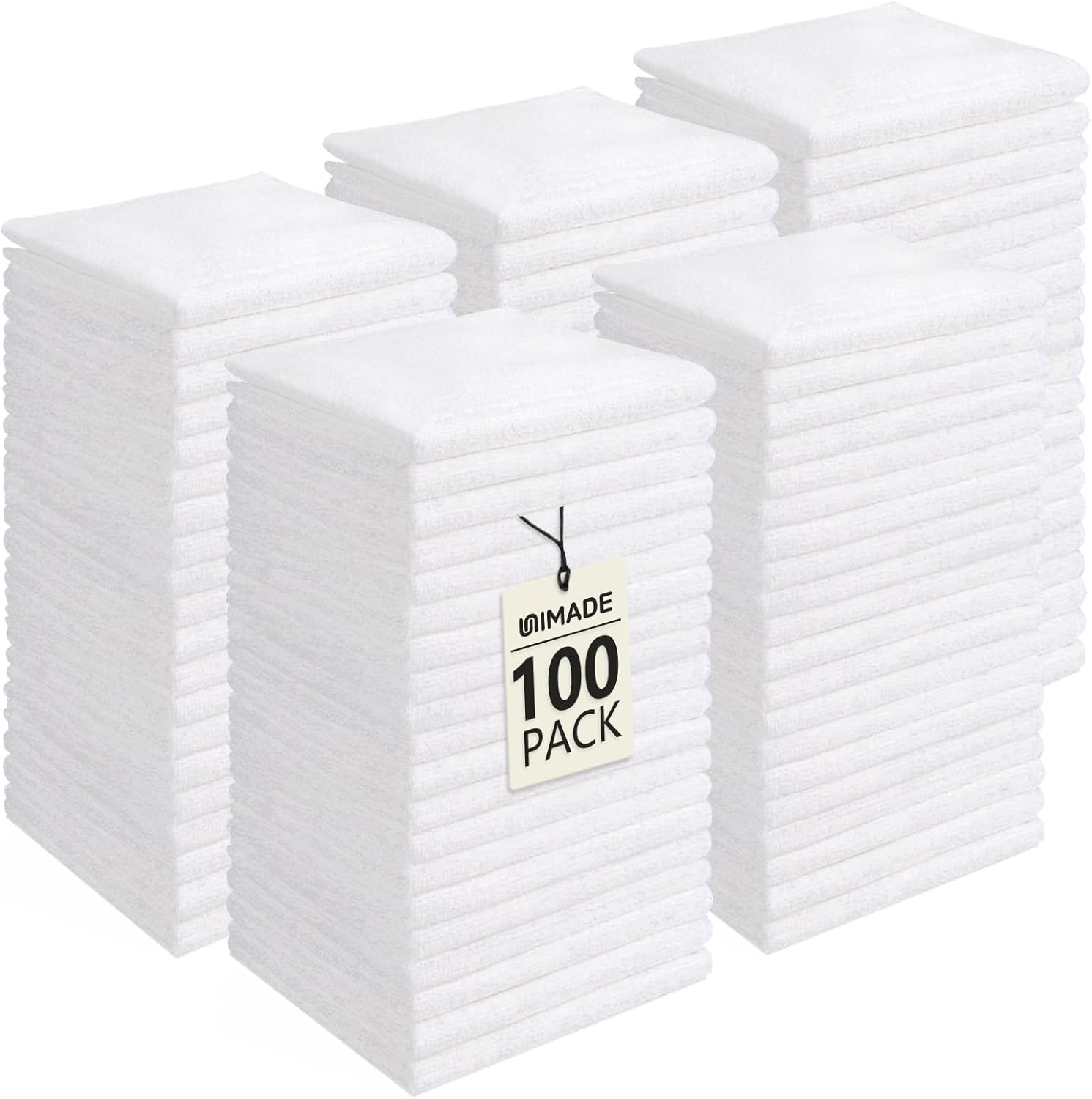 UNIMADE 100-Pack Washcloths ⚙