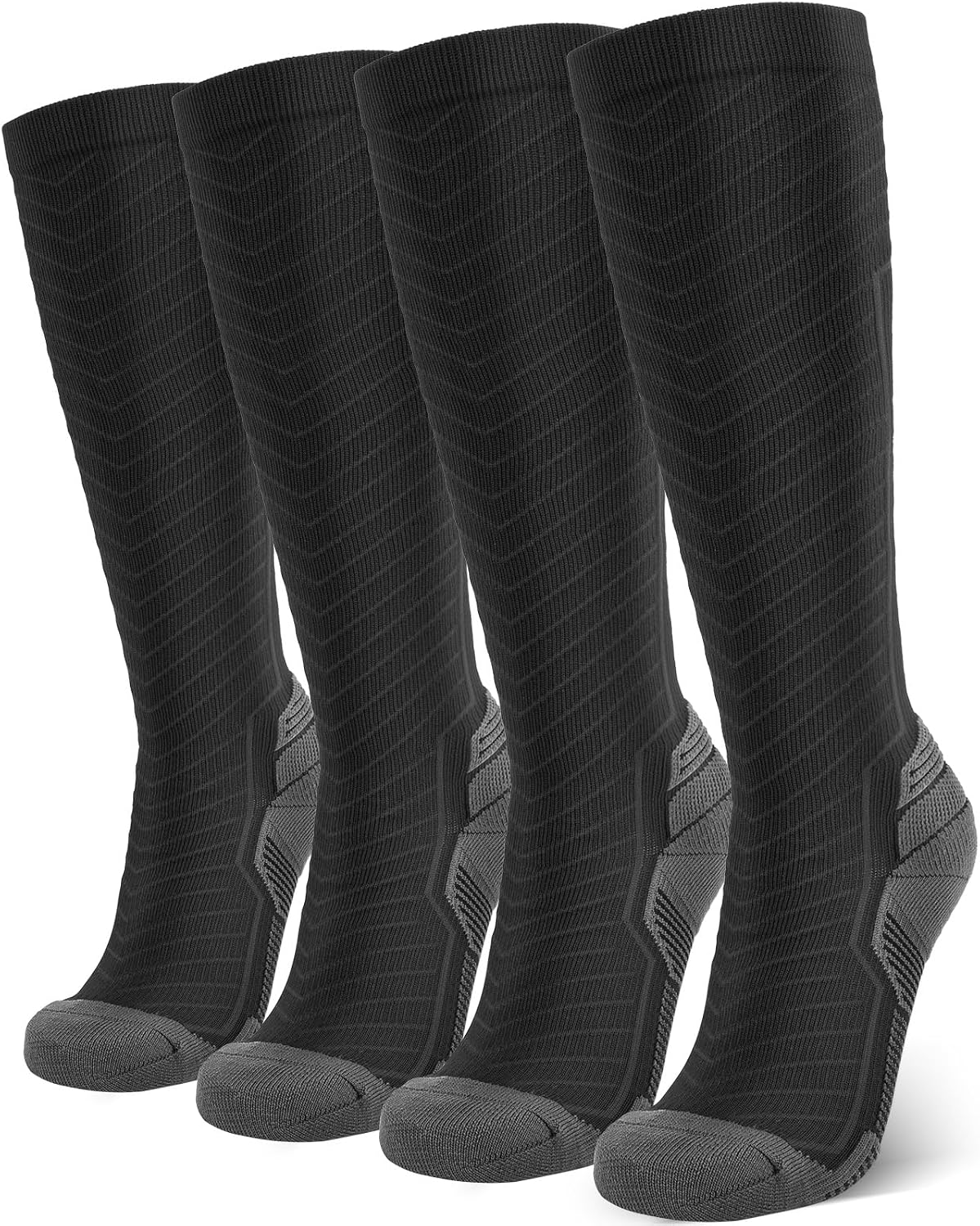 Detalle de SONORAN 2 Paar Kompressionsstrümpfe Klasse 2 (L/XL) – V-Kompression für Running, Reisen und Sport