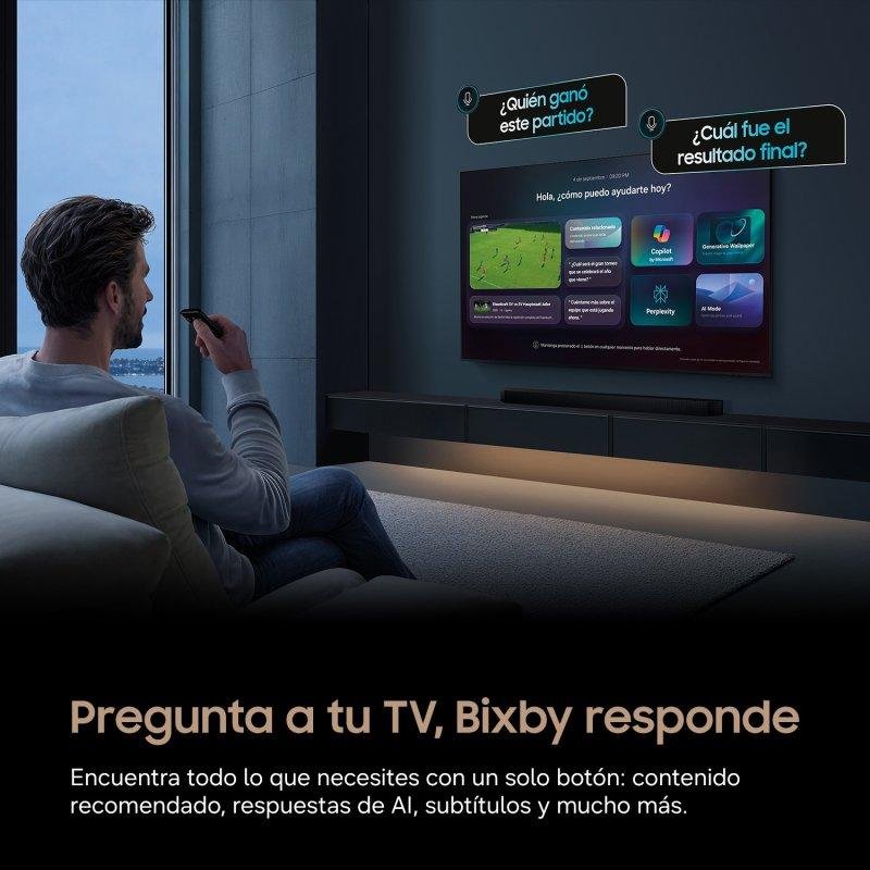 Detalle de Samsung TV Mini LED TU55M73HAUXXC (55"): gaming de alto rendimiento y cine en casa en 4K