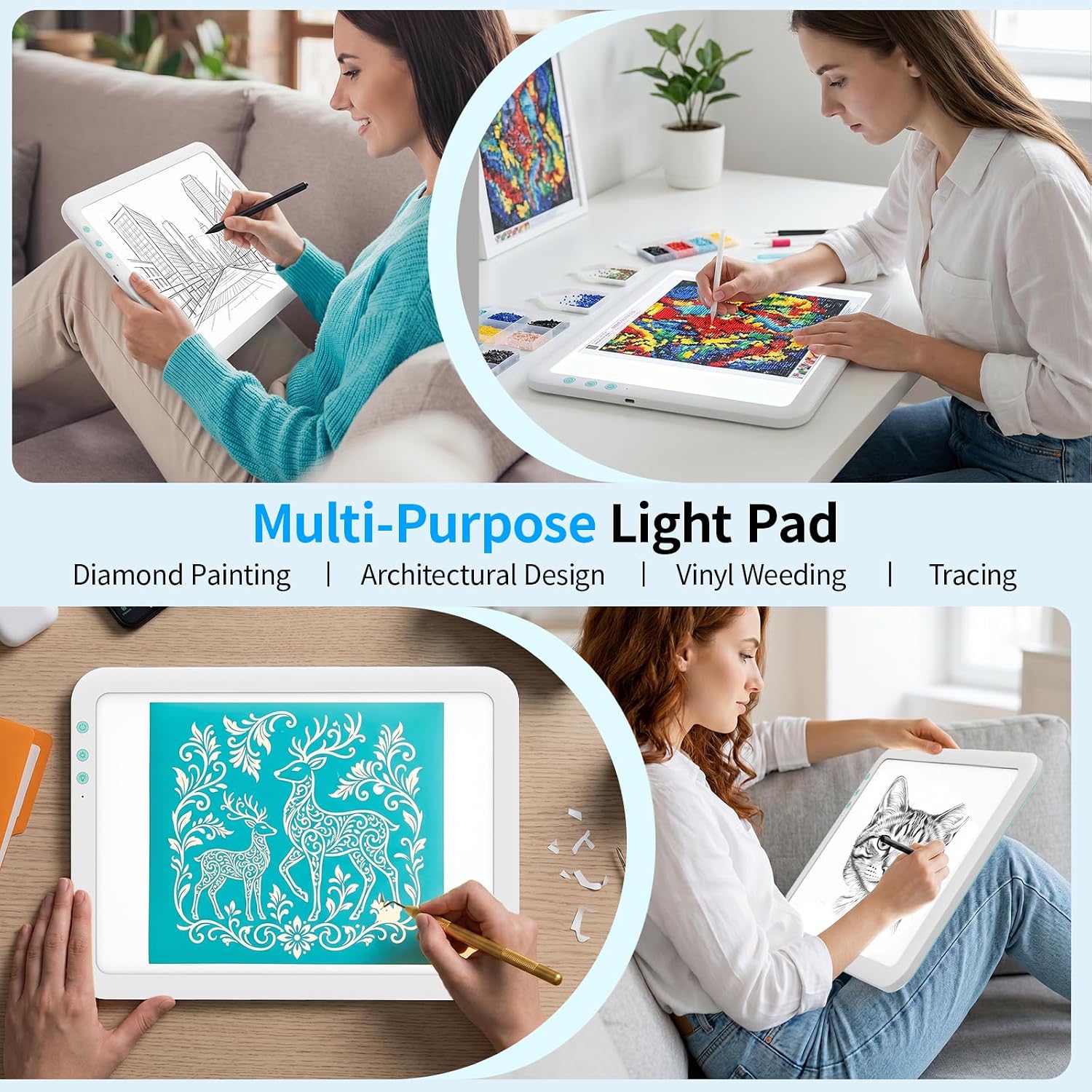 Thumbnail 5 de TOHETO A4 Rechargeable LED Light Pad 3500mAh