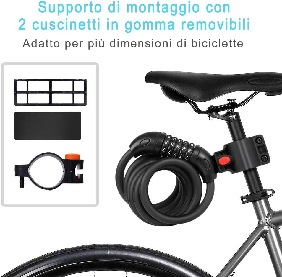Thumbnail 4 de REHKITTZ Lucchetto per bicicletta catena 120 cm 🔒