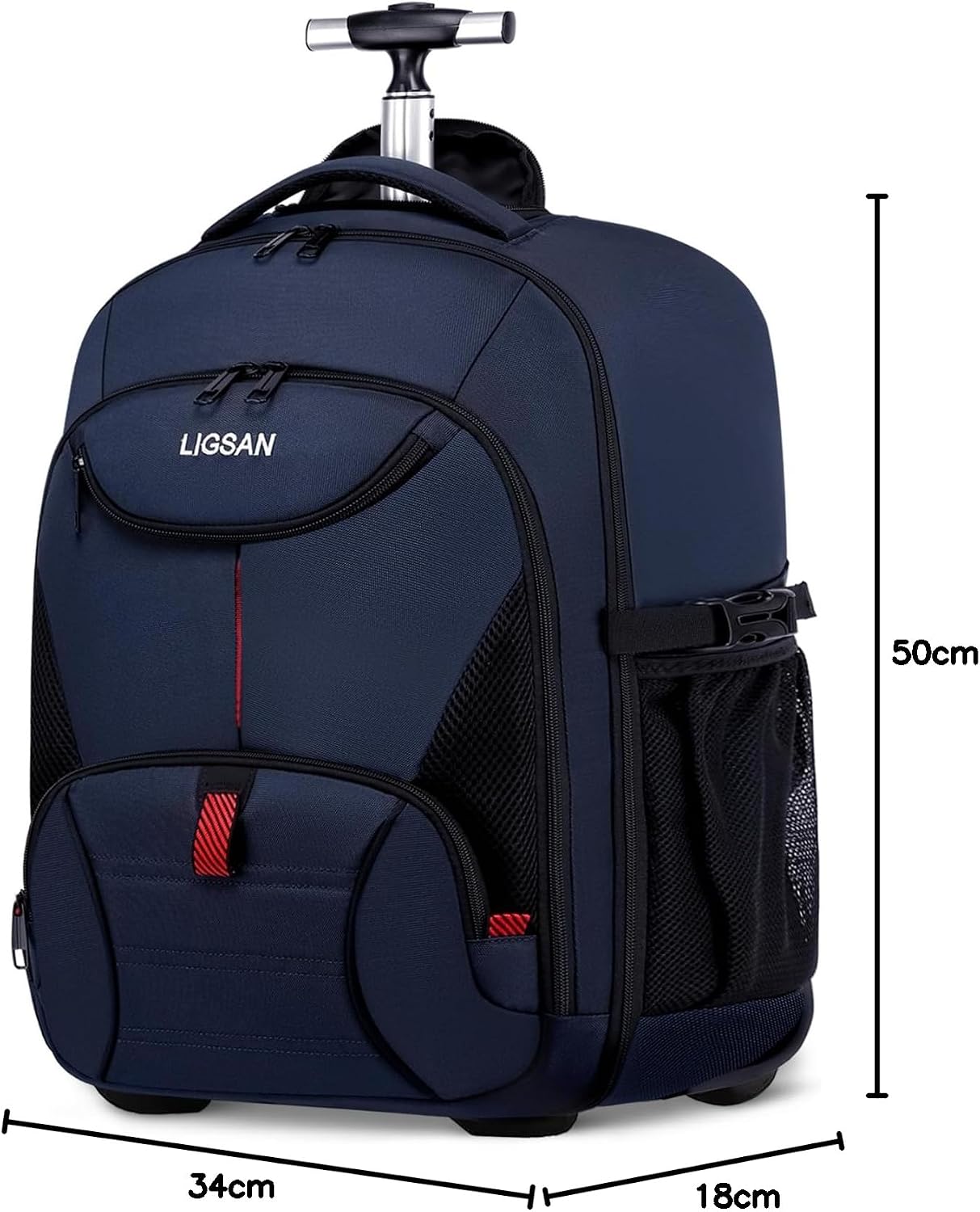 Thumbnail 6 de Travel Backpack with Wheels for Men and Women — 17.3in Laptop, 45L Capacity