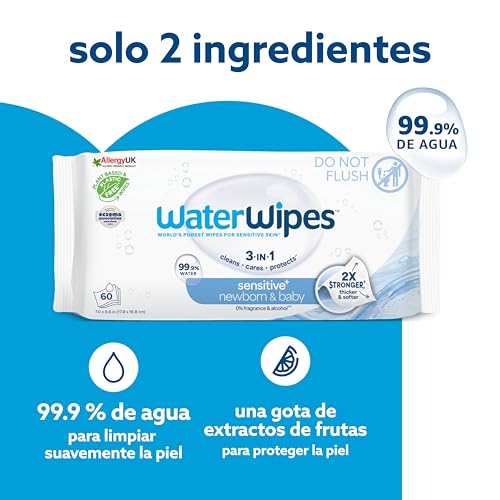 Detalle 2 de WaterWipes Sensitive+ 1080 unidades