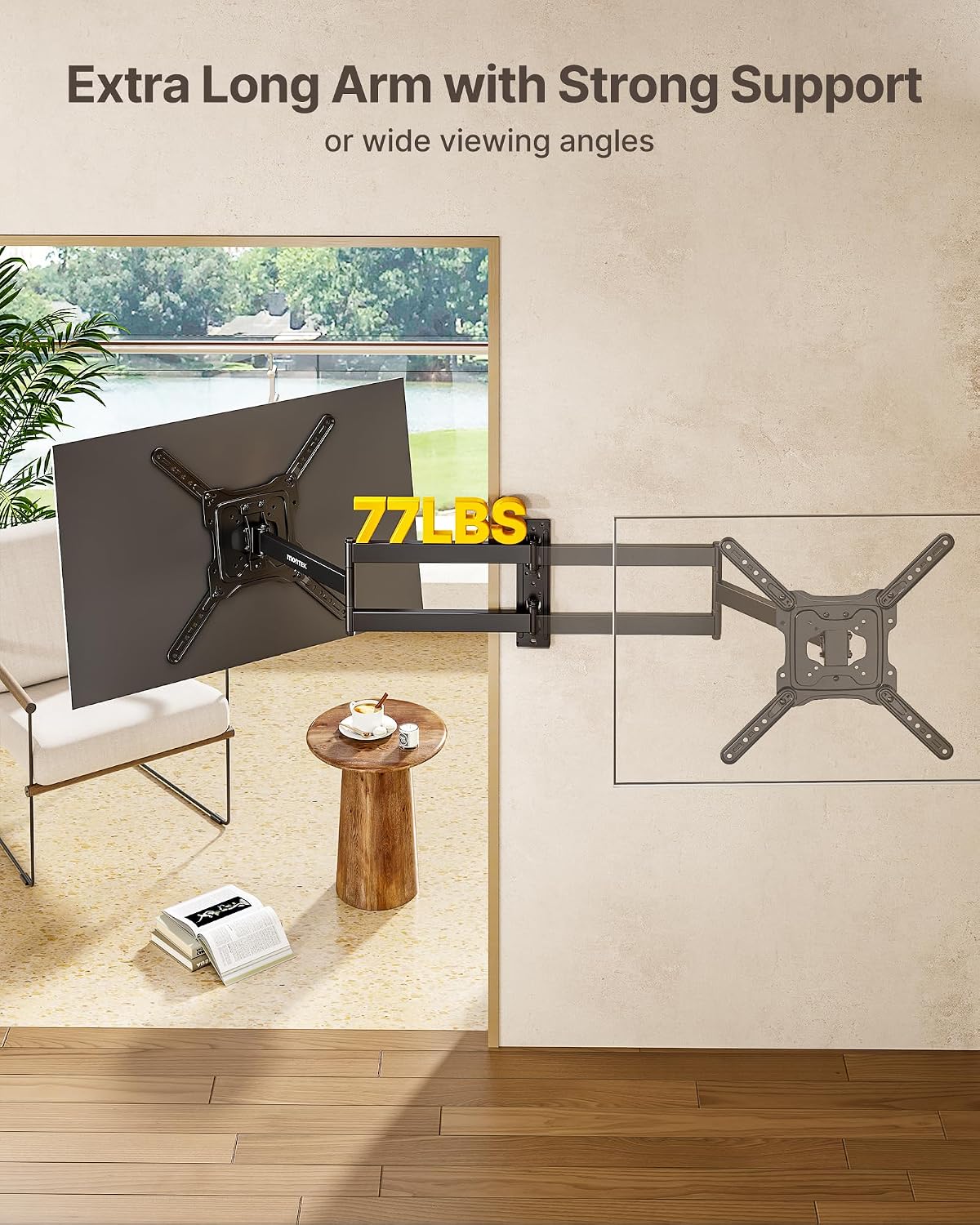 Detalle 2 de monTEK Long Arm TV Mount, 29 in