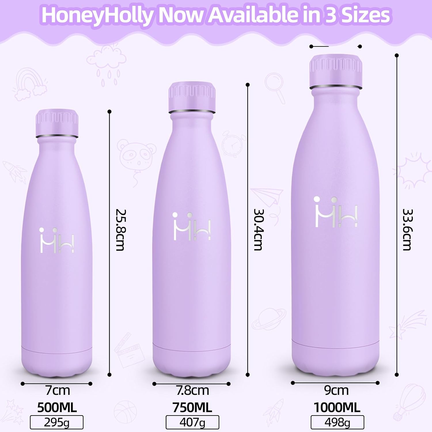 Thumbnail 4 de HoneyHolly Botella Térmica 500ML de Acero Inoxidable 🧃