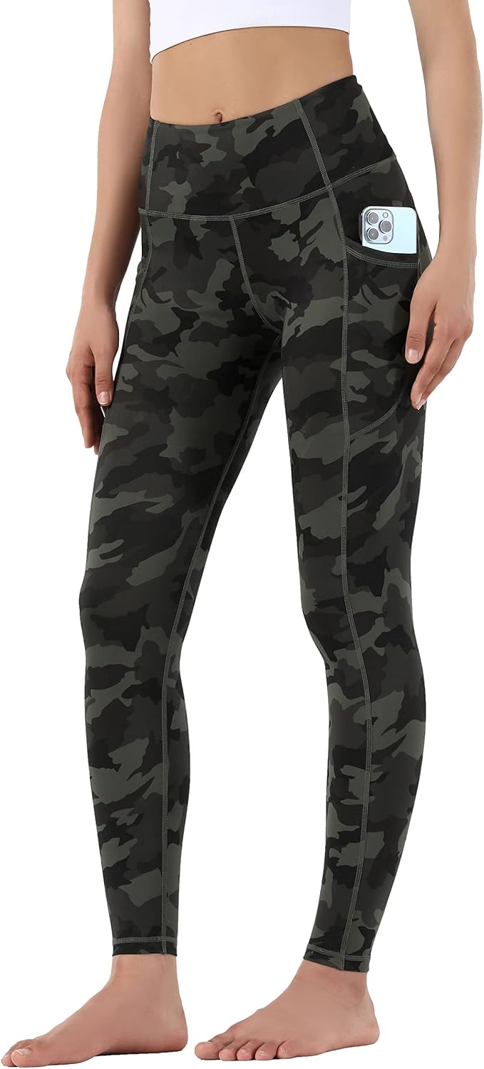 Detalle de OVRUNS Yoga Pants for Women – High Waist Gym Leggings with Pockets