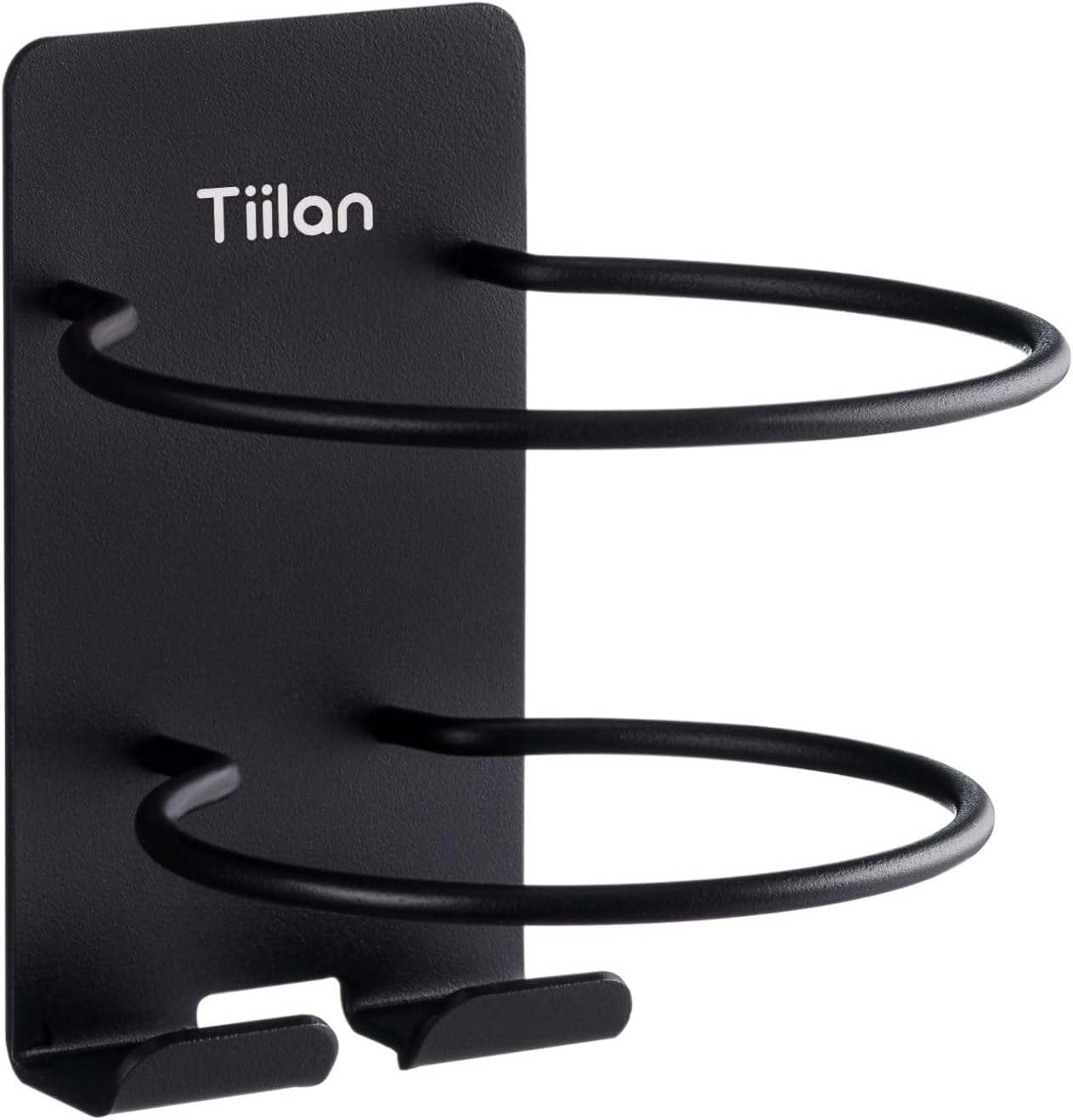 Detalle de Tiilan Wall-Mount Hair Dryer Holder (SUS 304 Stainless Steel, Self-Adhesive) – Black